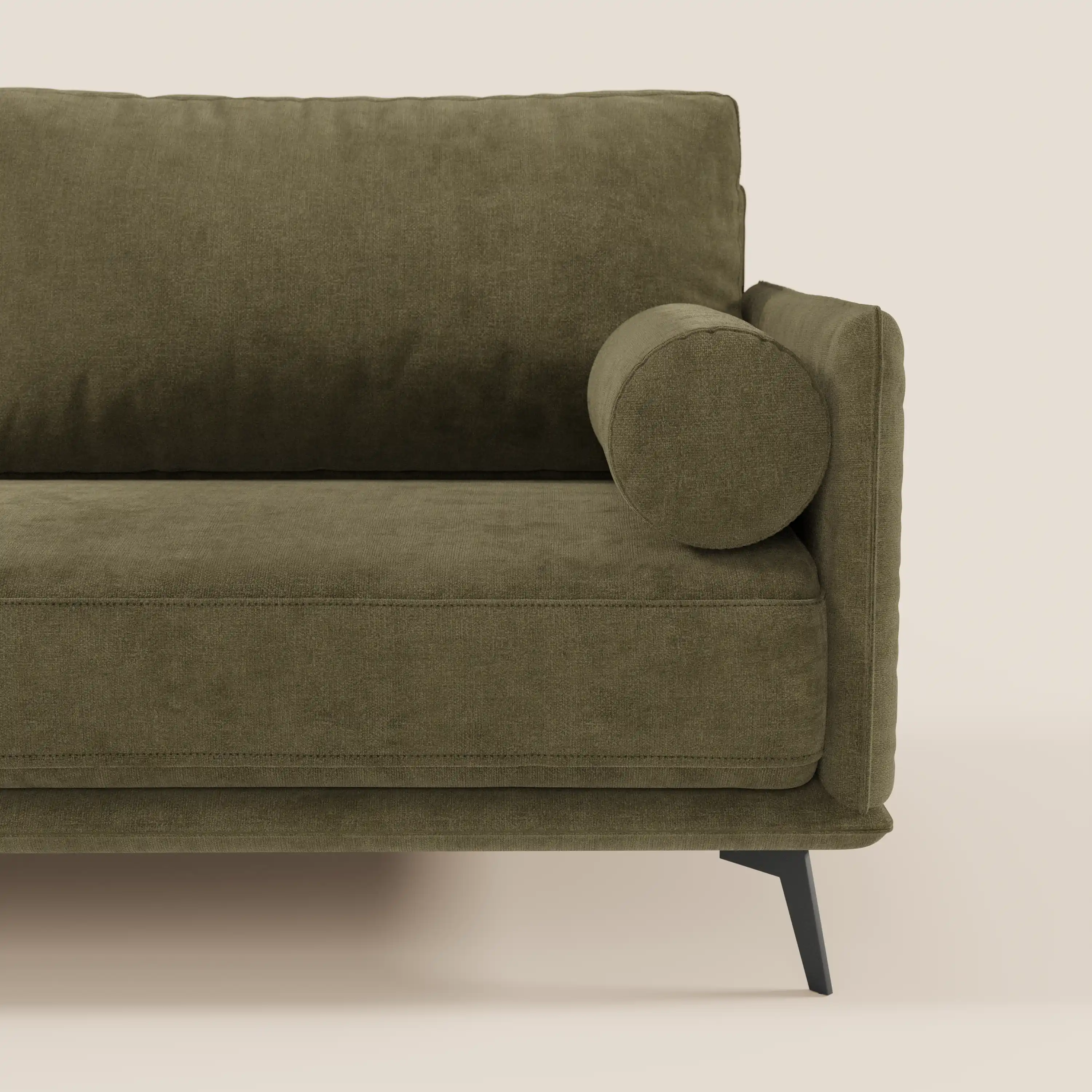 Basalto canapé linéaire 2 ou 3 places avec assise unique et base en métal en tissu détachable T31 - Image 124