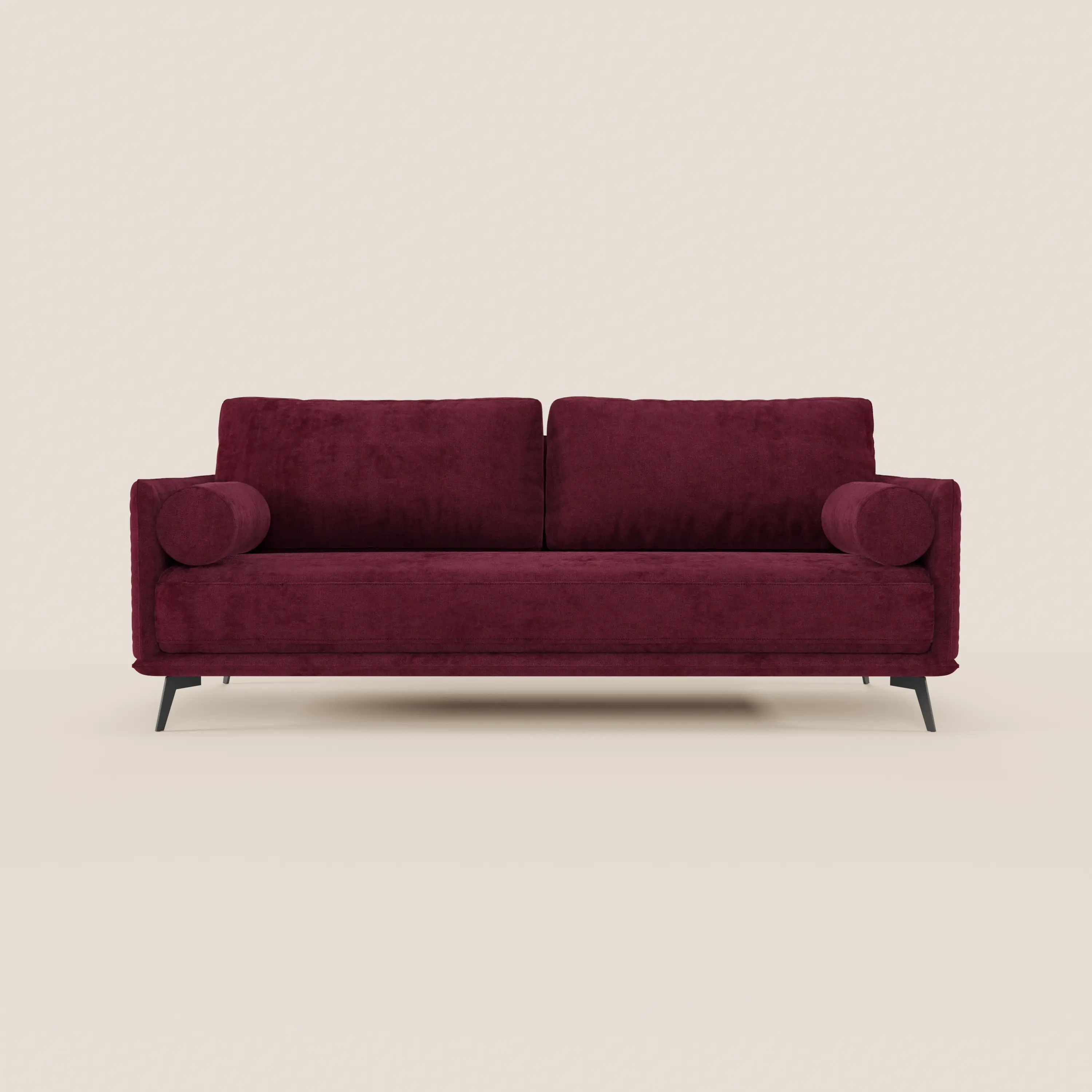 Basalto canapé linéaire 2 ou 3 places avec assise unique et base en métal en tissu détachable T31 - Image 132