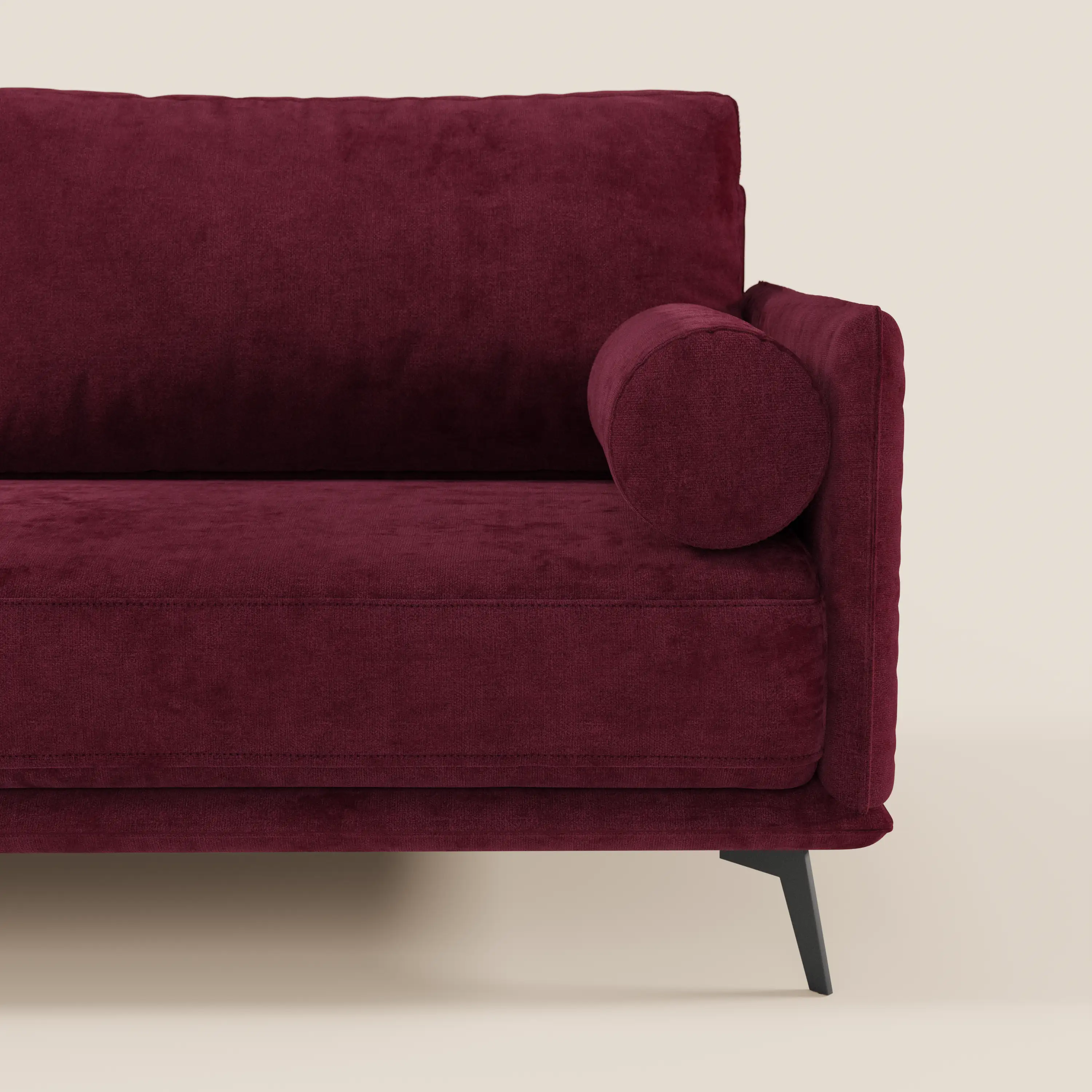 Basalto canapé linéaire 2 ou 3 places avec assise unique et base en métal en tissu détachable T31 - Image 134