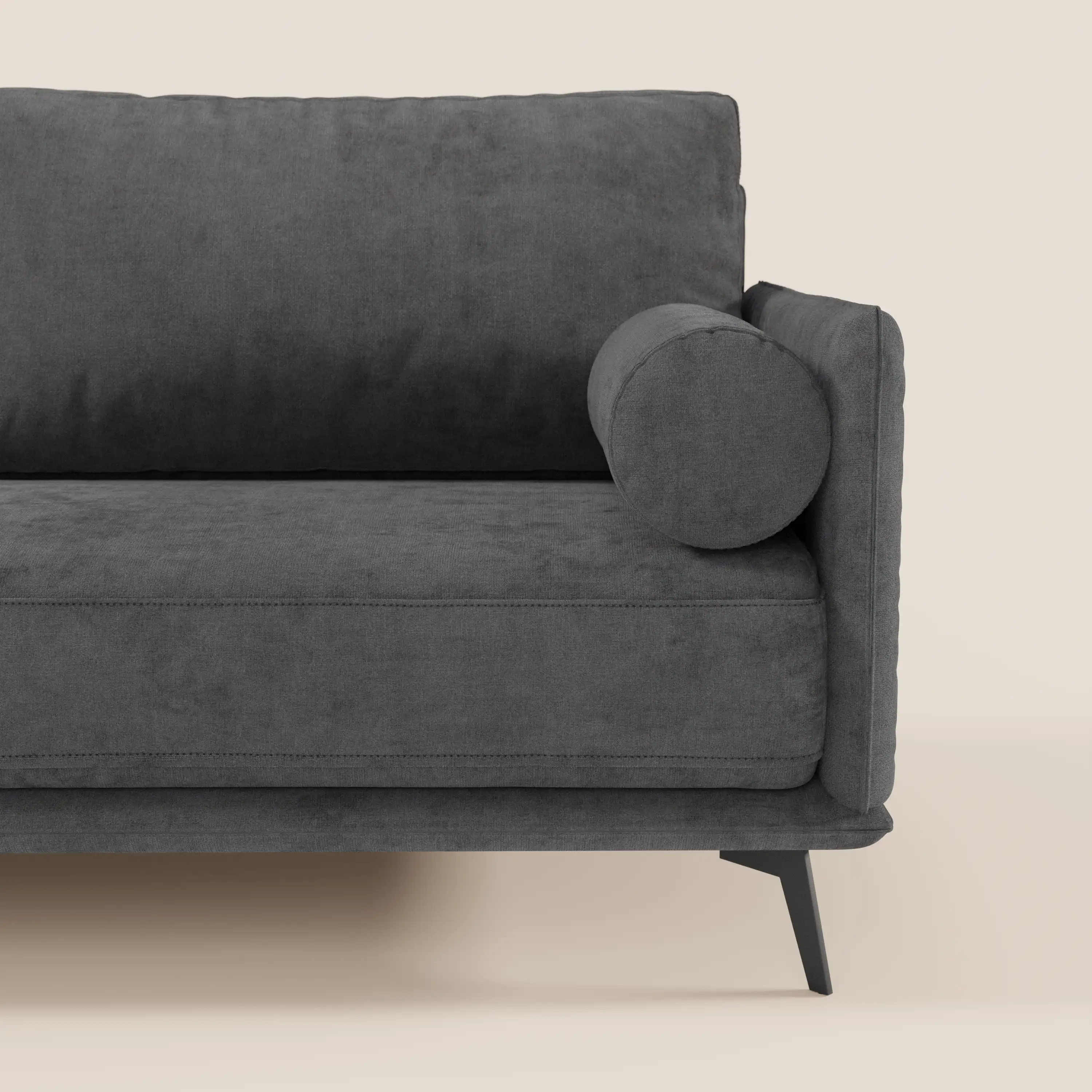 Basalto canapé linéaire 2 ou 3 places avec assise unique et base en métal en tissu détachable T31 - Image 14