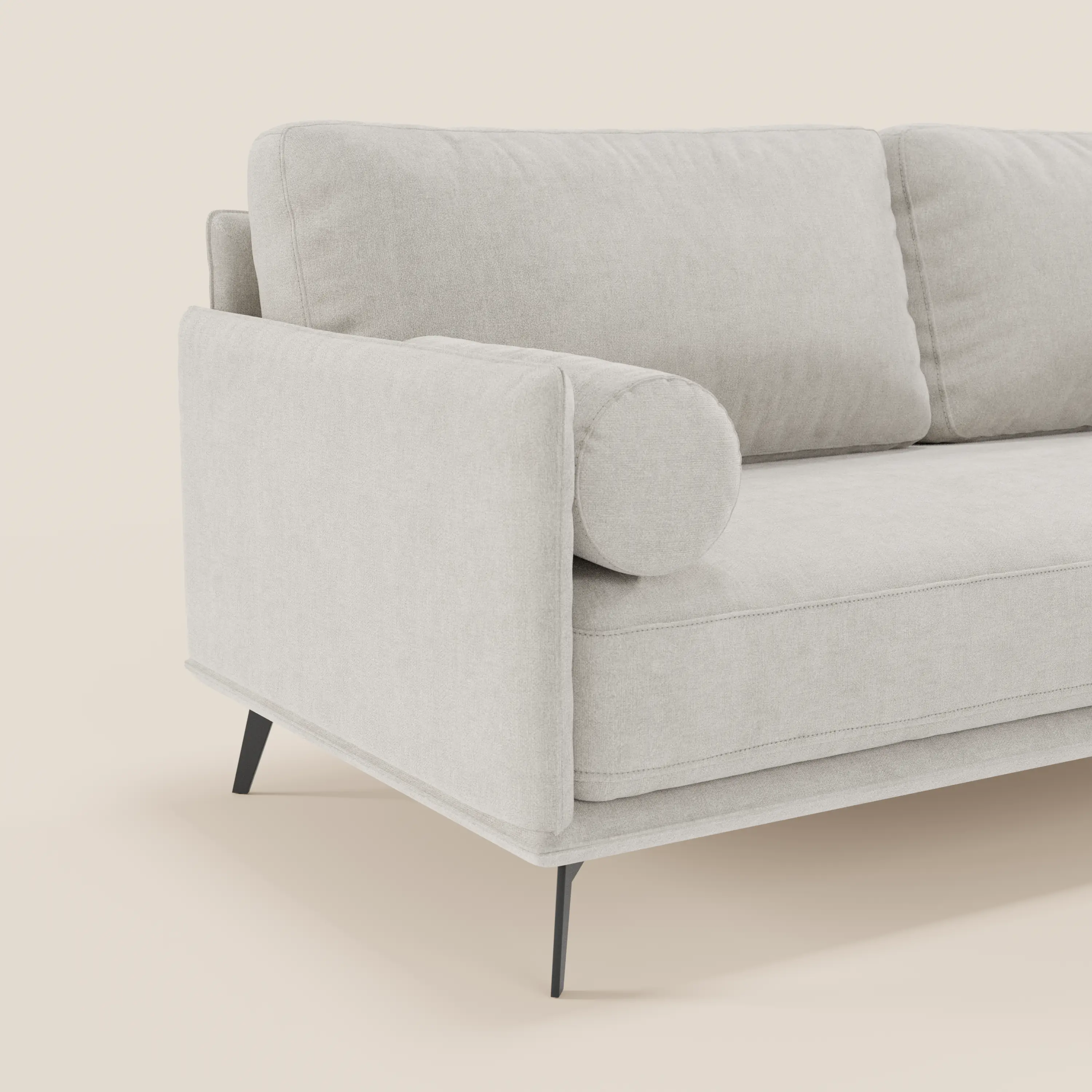 Basalto canapé linéaire 2 ou 3 places avec assise unique et base en métal en tissu détachable T31 - Image 38
