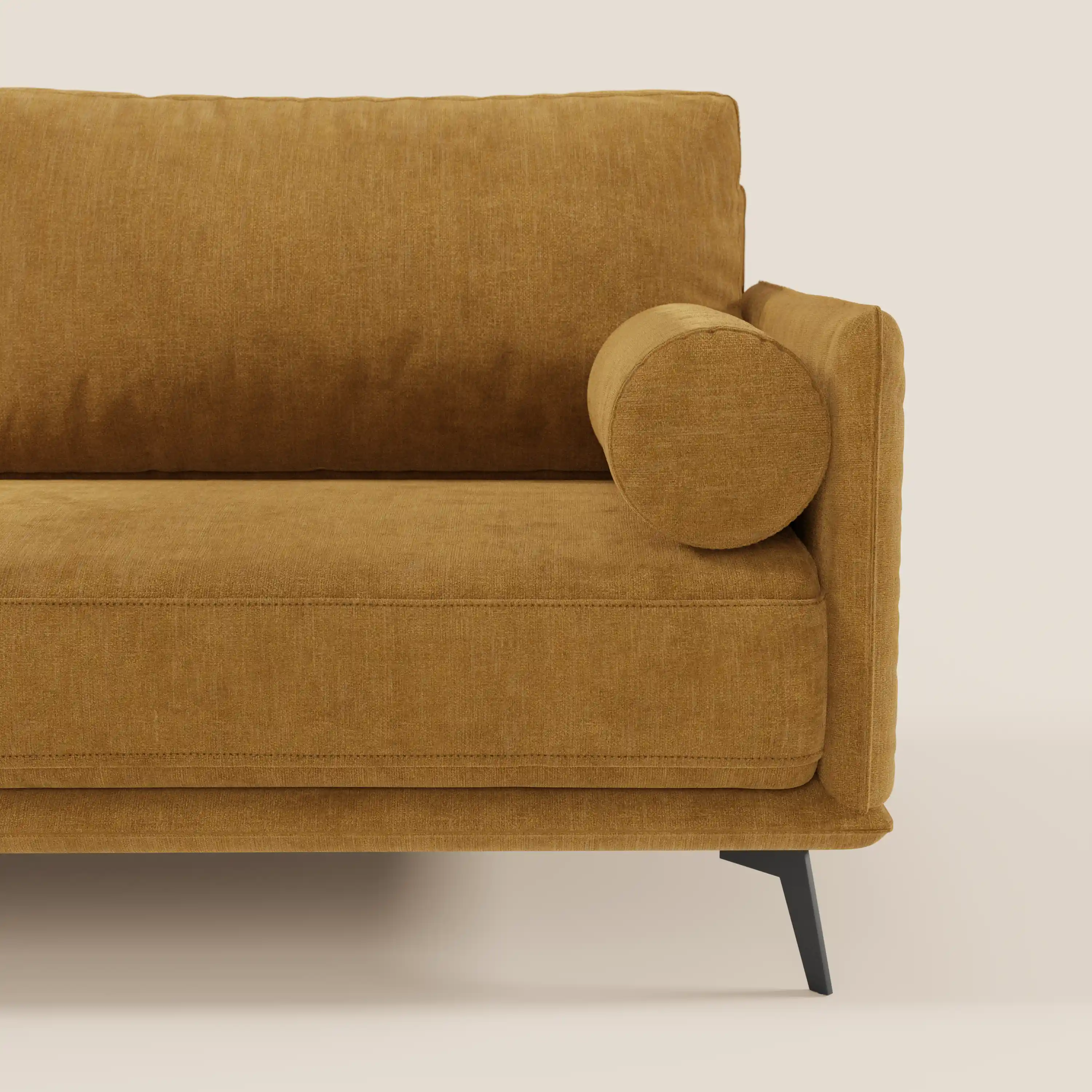 Basalto canapé linéaire 2 ou 3 places avec assise unique et base en métal en tissu détachable T31 - Image 54