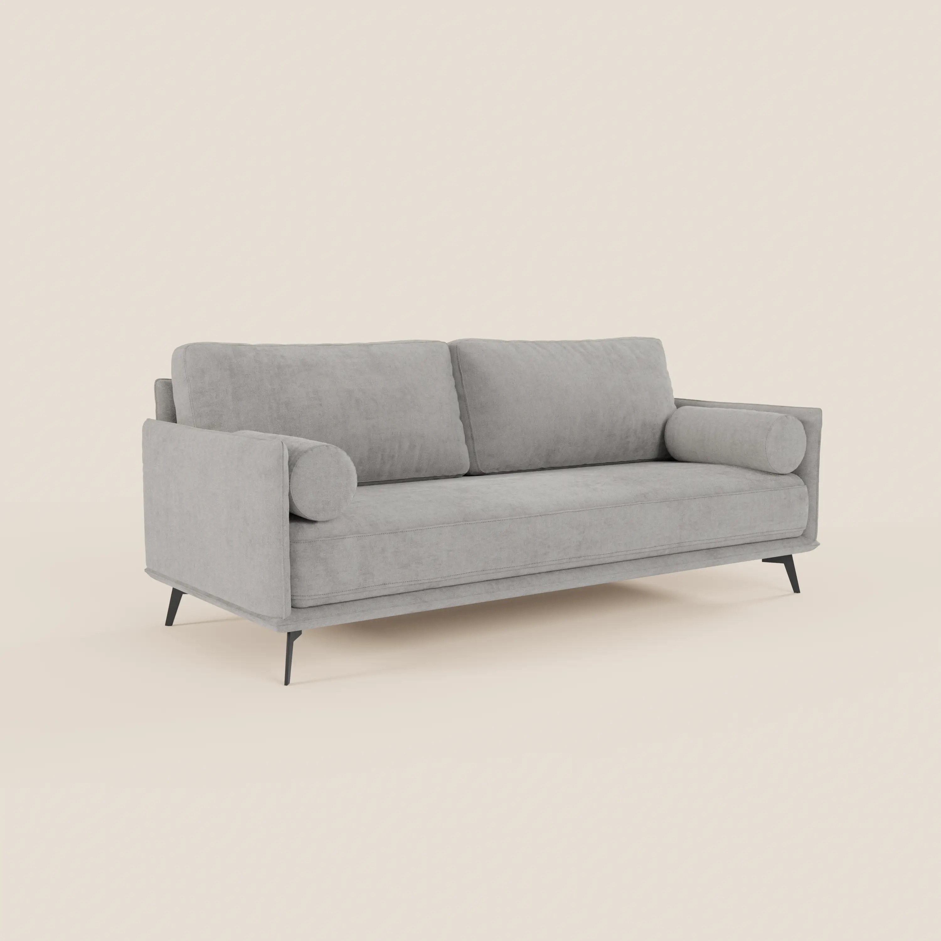 Basalto canapé linéaire 2 ou 3 places avec assise unique et base en métal en tissu détachable T31 - Image 63