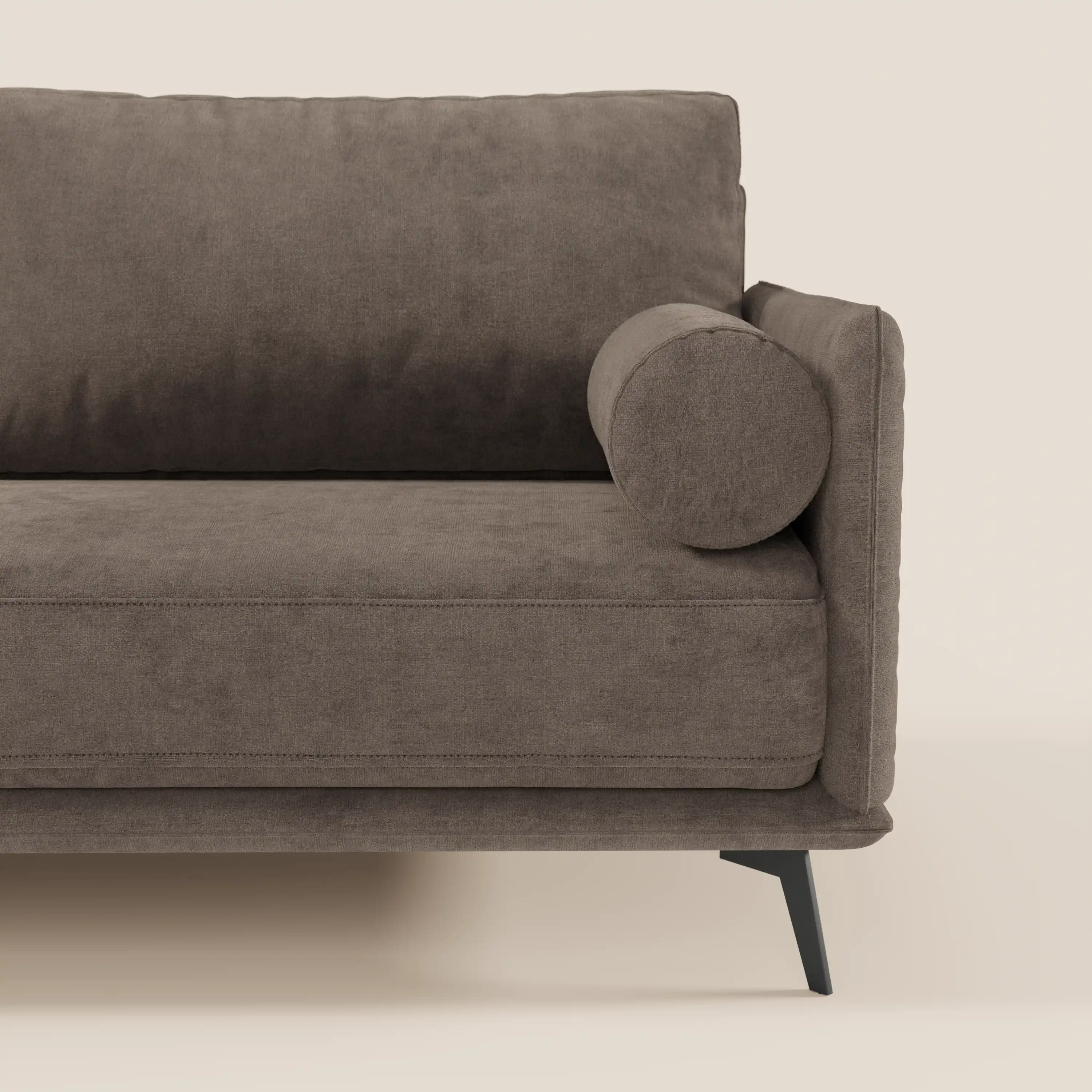 Basalto canapé linéaire 2 ou 3 places avec assise unique et base en métal en tissu détachable T31 - Image 74