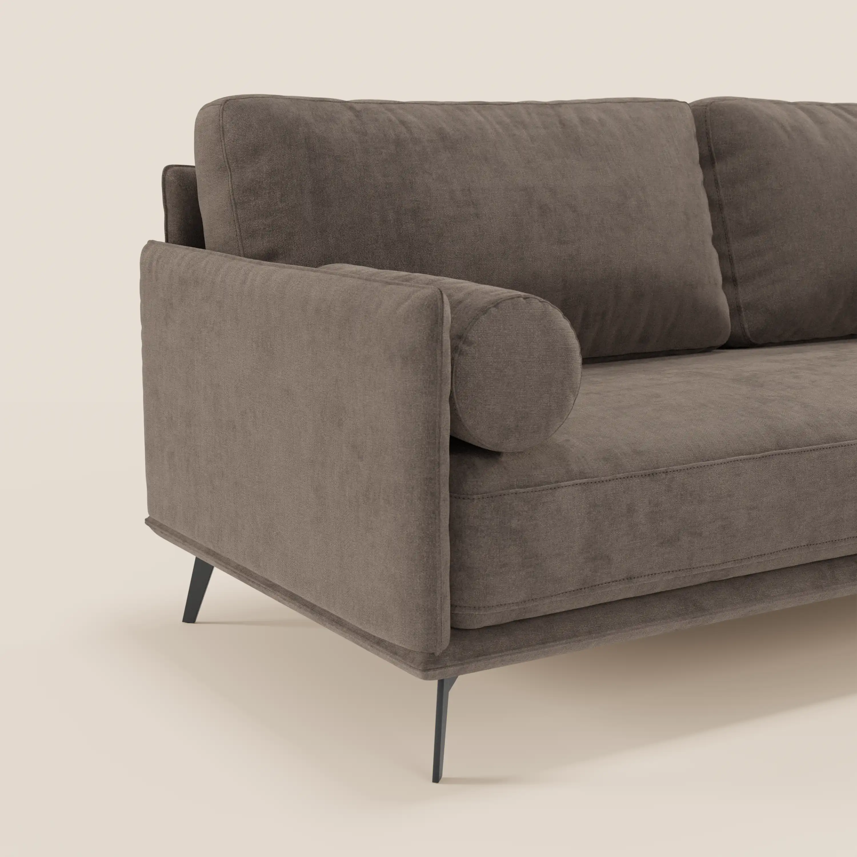Basalto canapé linéaire 2 ou 3 places avec assise unique et base en métal en tissu détachable T31 - Image 78