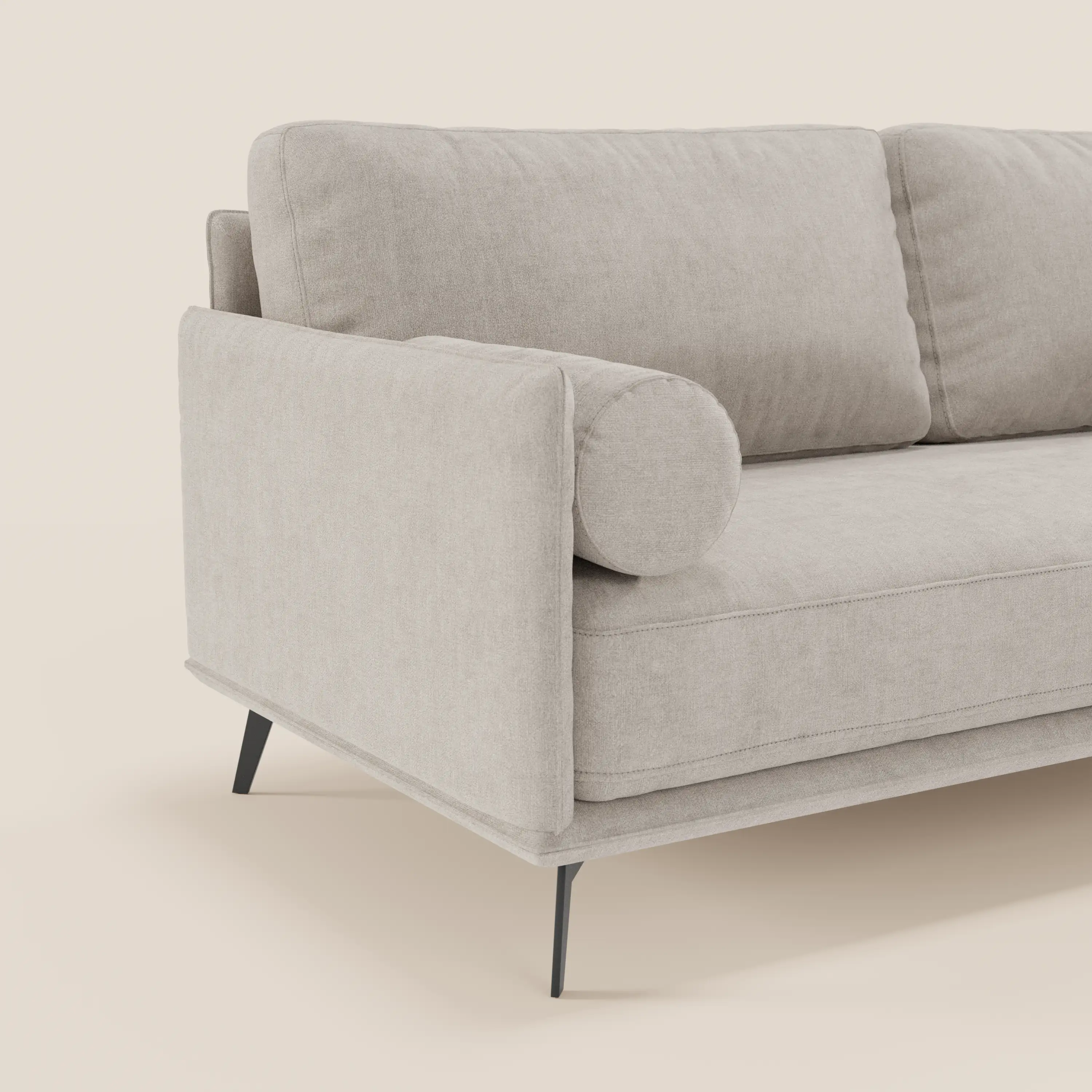 Basalto canapé linéaire 2 ou 3 places avec assise unique et base en métal en tissu détachable T31 - Image 88