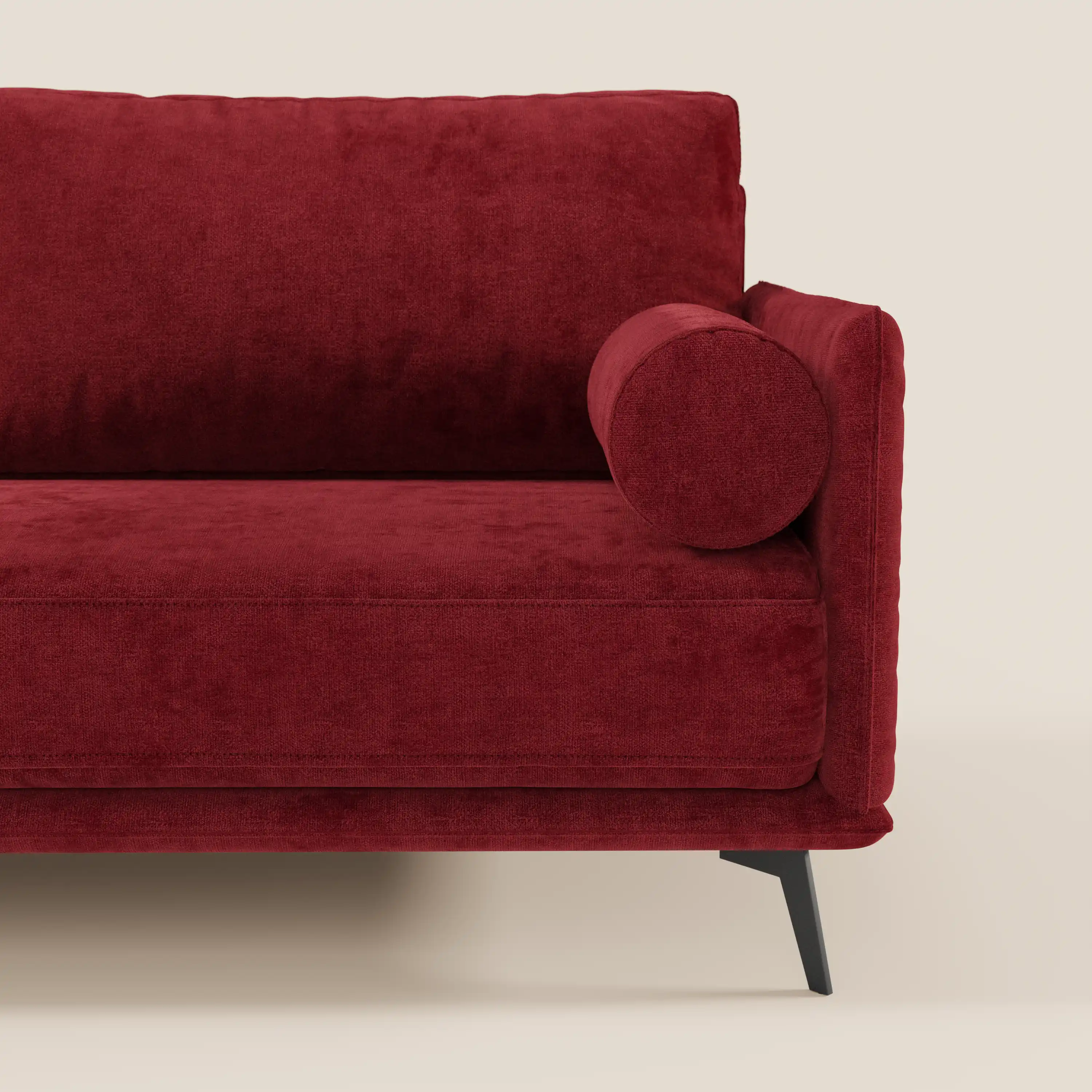 Basalto canapé linéaire 2 ou 3 places avec assise unique et base en métal en tissu détachable T31 - Image 94