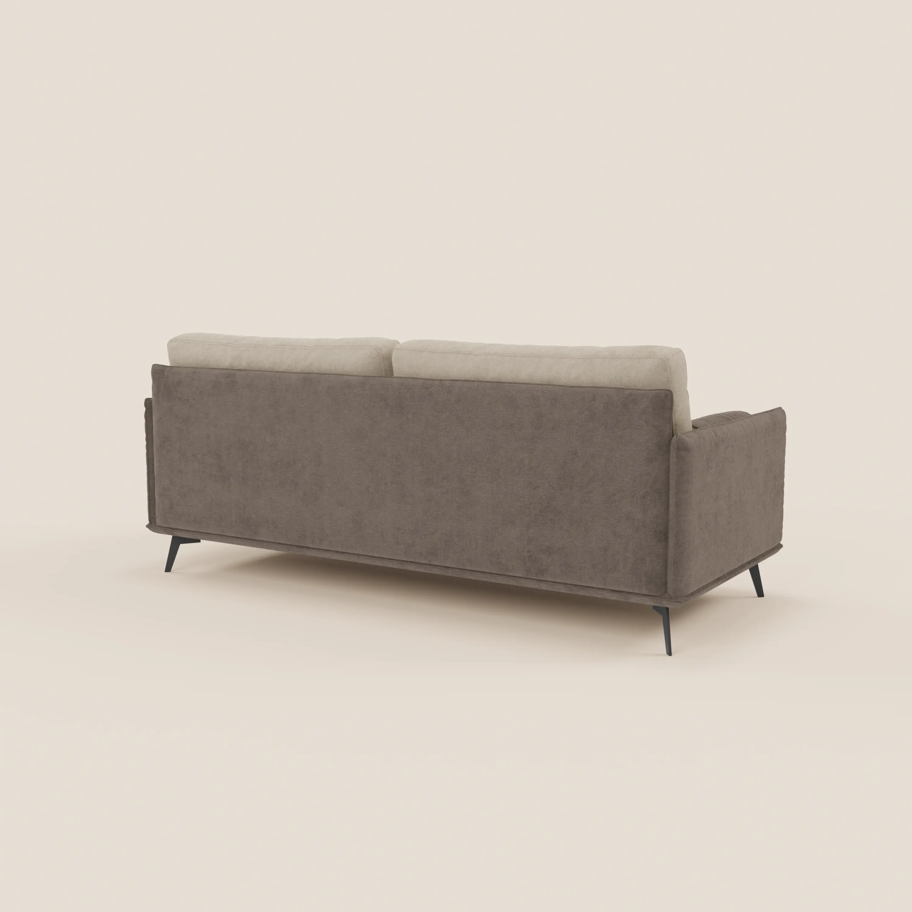 Basalto canapé linéaire 2 ou 3 places bicolore avec assise unique et base en métal en tissu détachable T31 - Image 18