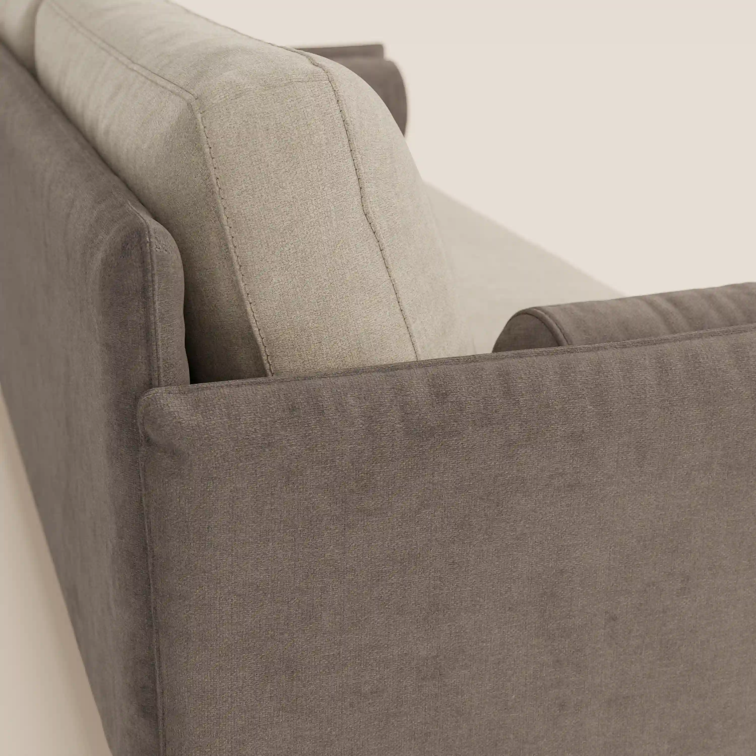 Basalto canapé linéaire 2 ou 3 places bicolore avec assise unique et base en métal en tissu détachable T31 - Image 20