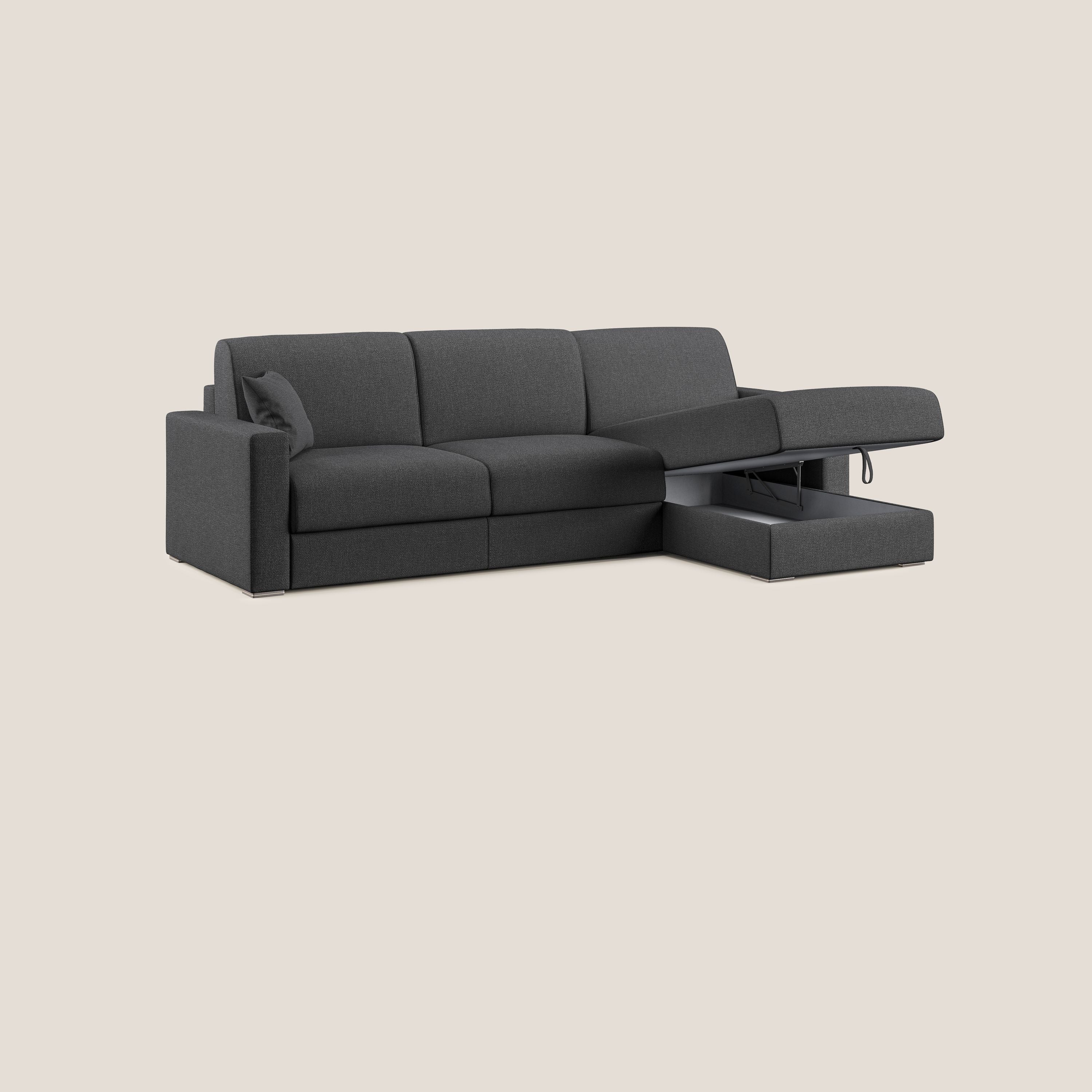 Best Canapé d'angle convertible en tissu détachable QuickClean T08 anthracite - Image 5