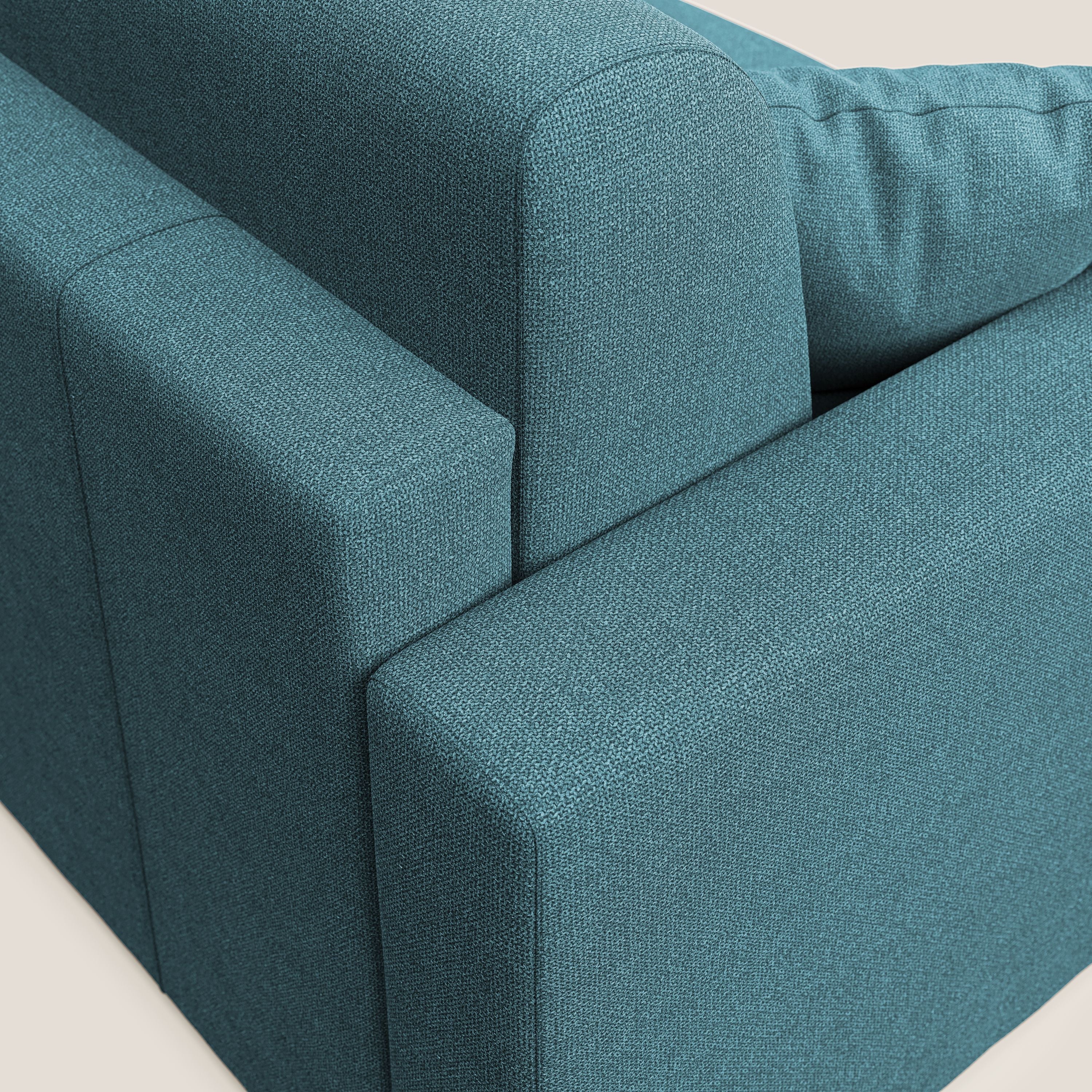 Best Canapé d'angle convertible en tissu détachable QuickClean T08 bleu ciel - Image 8
