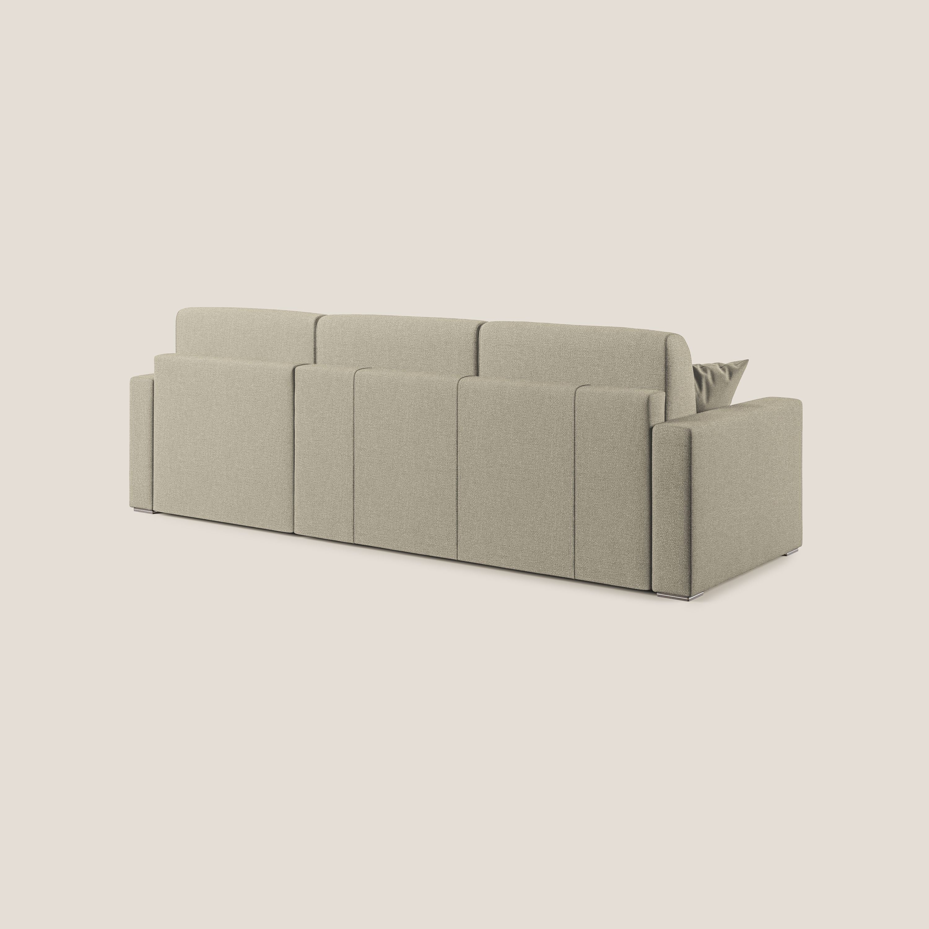 Best Canapé d'angle convertible en tissu détachable QuickClean T08 crème - Image 5