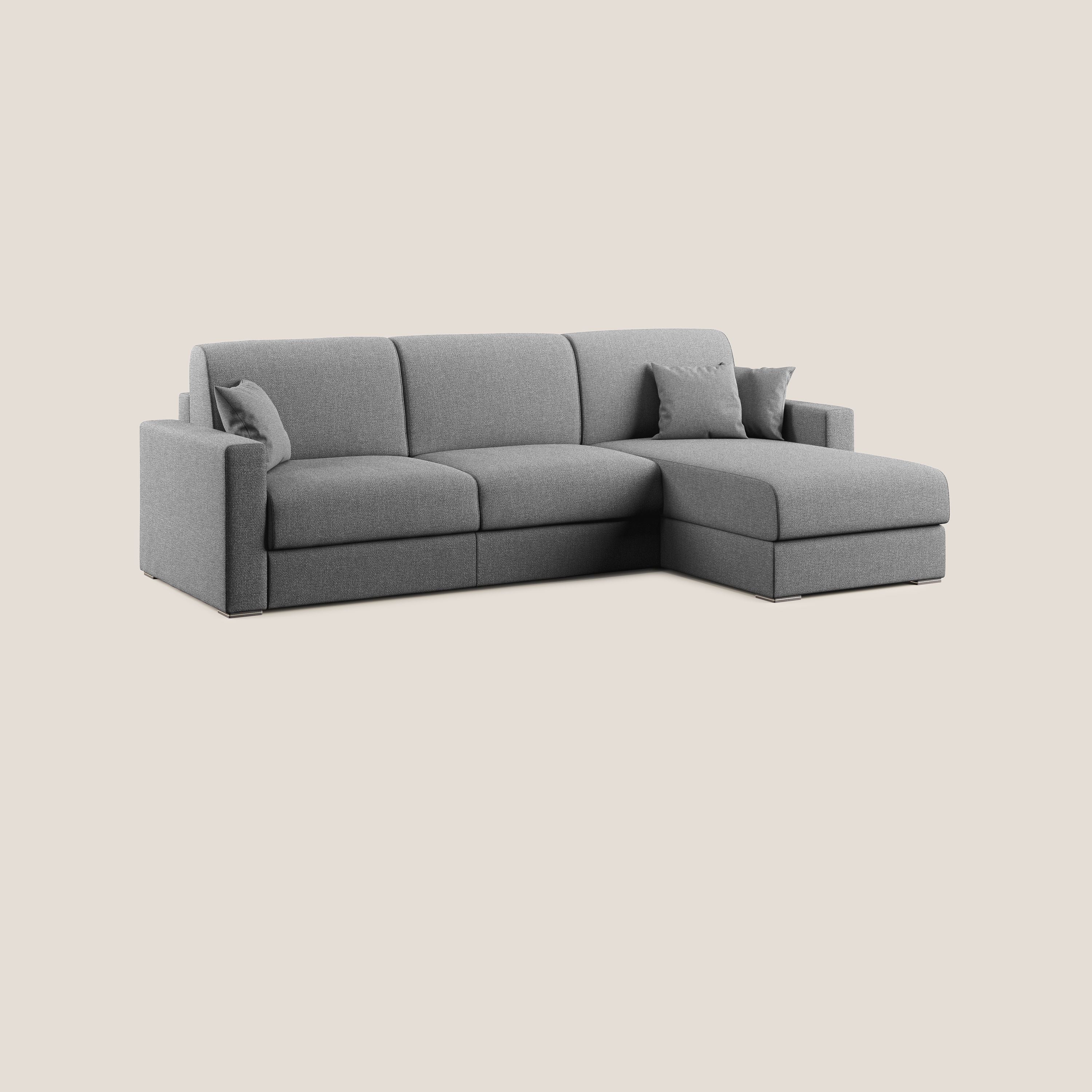 Best Canapé d'angle convertible en tissu détachable QuickClean T08 gris - Image 3