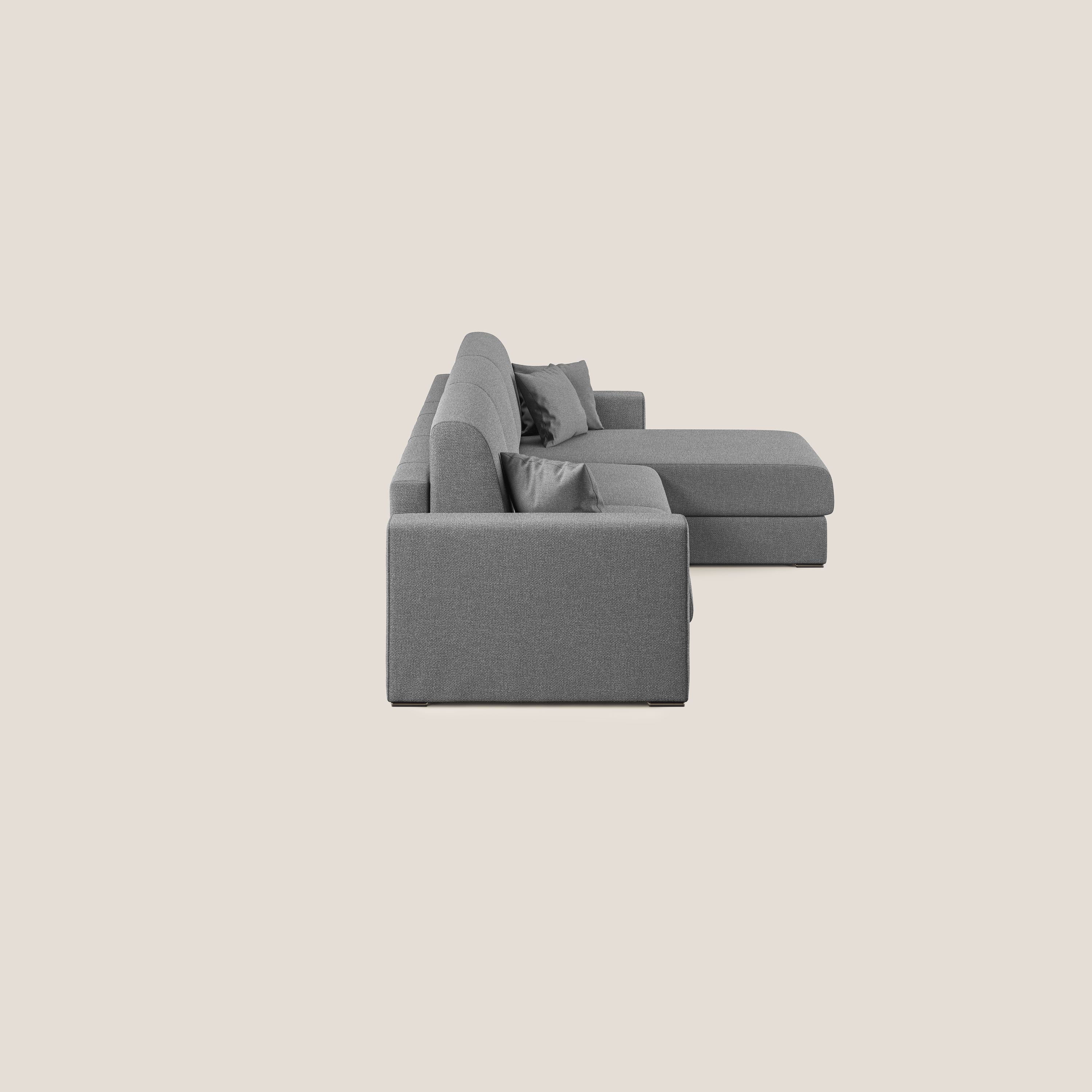 Best Canapé d'angle convertible en tissu détachable QuickClean T08 gris - Image 5