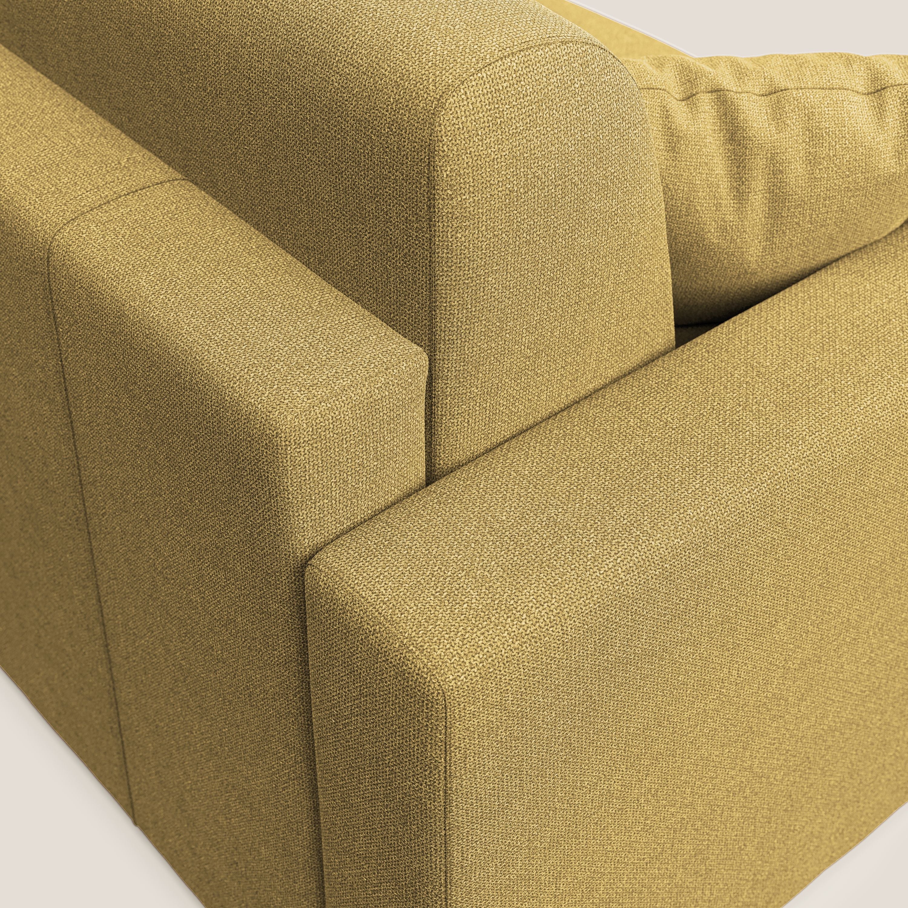 Best Canapé d'angle convertible en tissu détachable QuickClean T08 jaune - Image 9