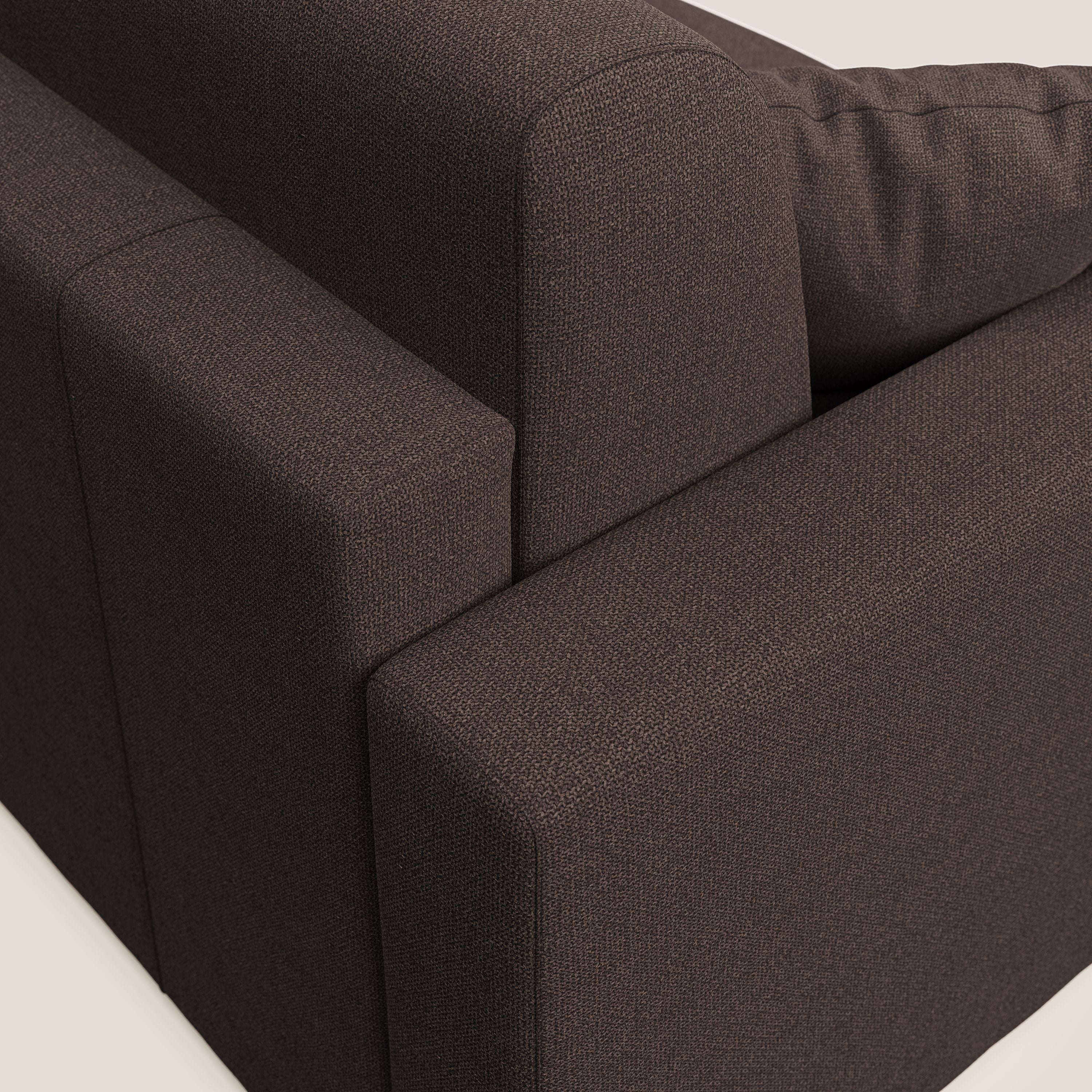 Best Canapé d'angle convertible en tissu détachable QuickClean T08 marron - Image 9
