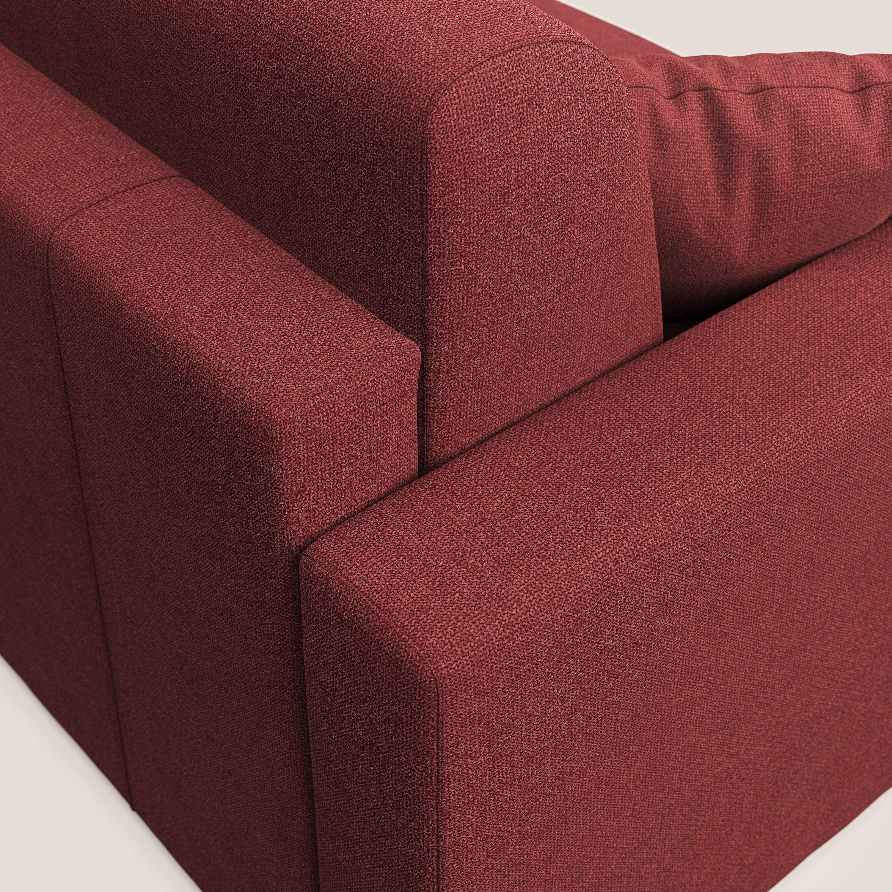Best Canapé d'angle convertible en tissu détachable QuickClean T08 rouge - Image 9