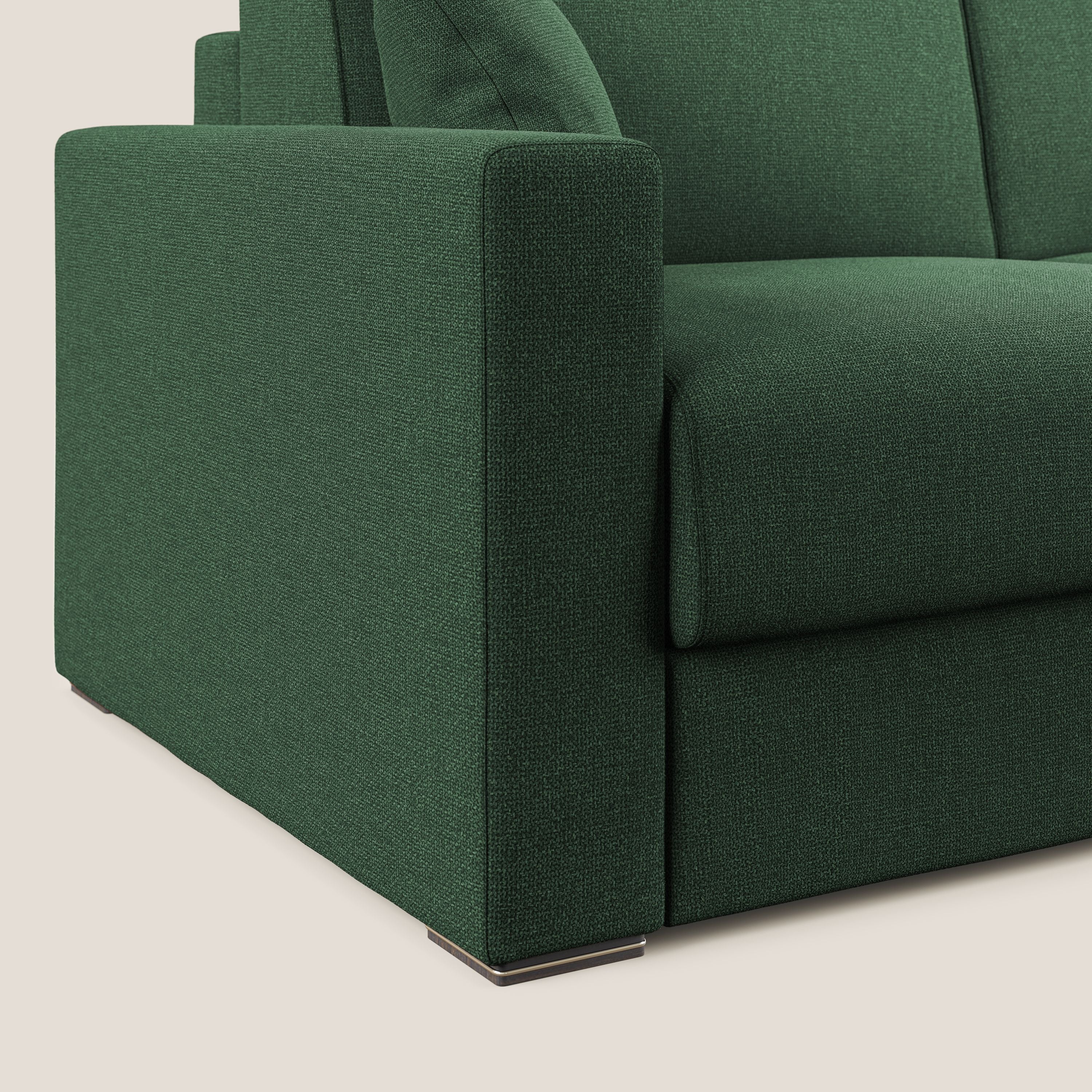 Best Canapé d'angle convertible en tissu détachable QuickClean T08 vert - Image 8