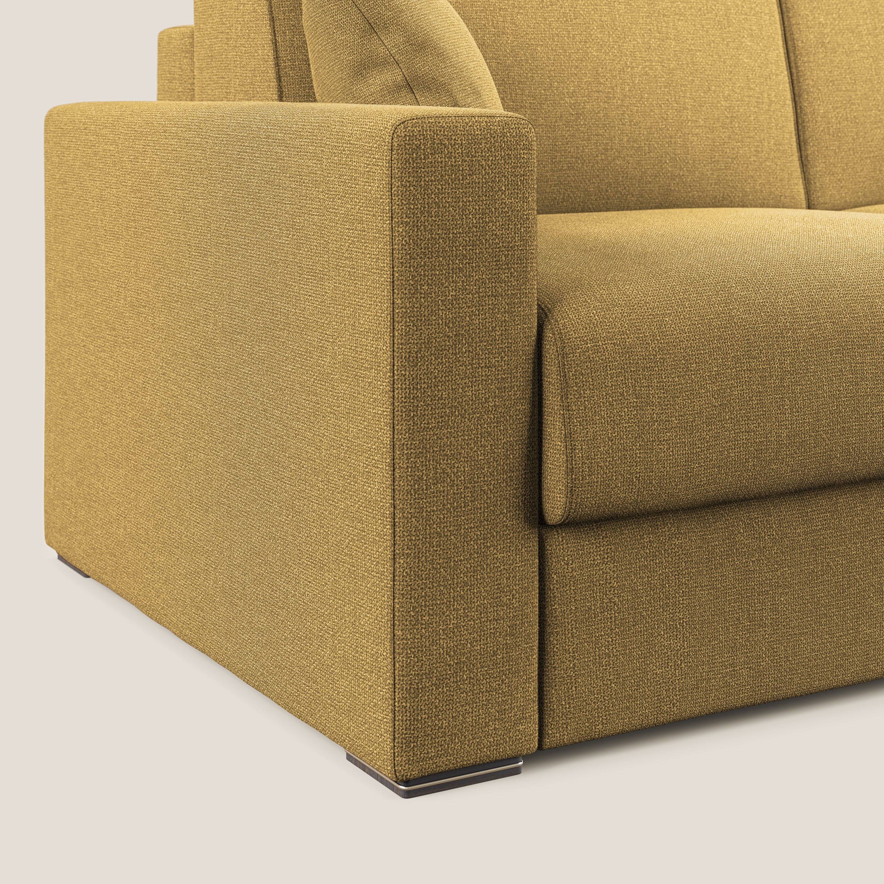 Best canapé lit convertible en tissu détachable QuickClean T08 jaune - Image 3