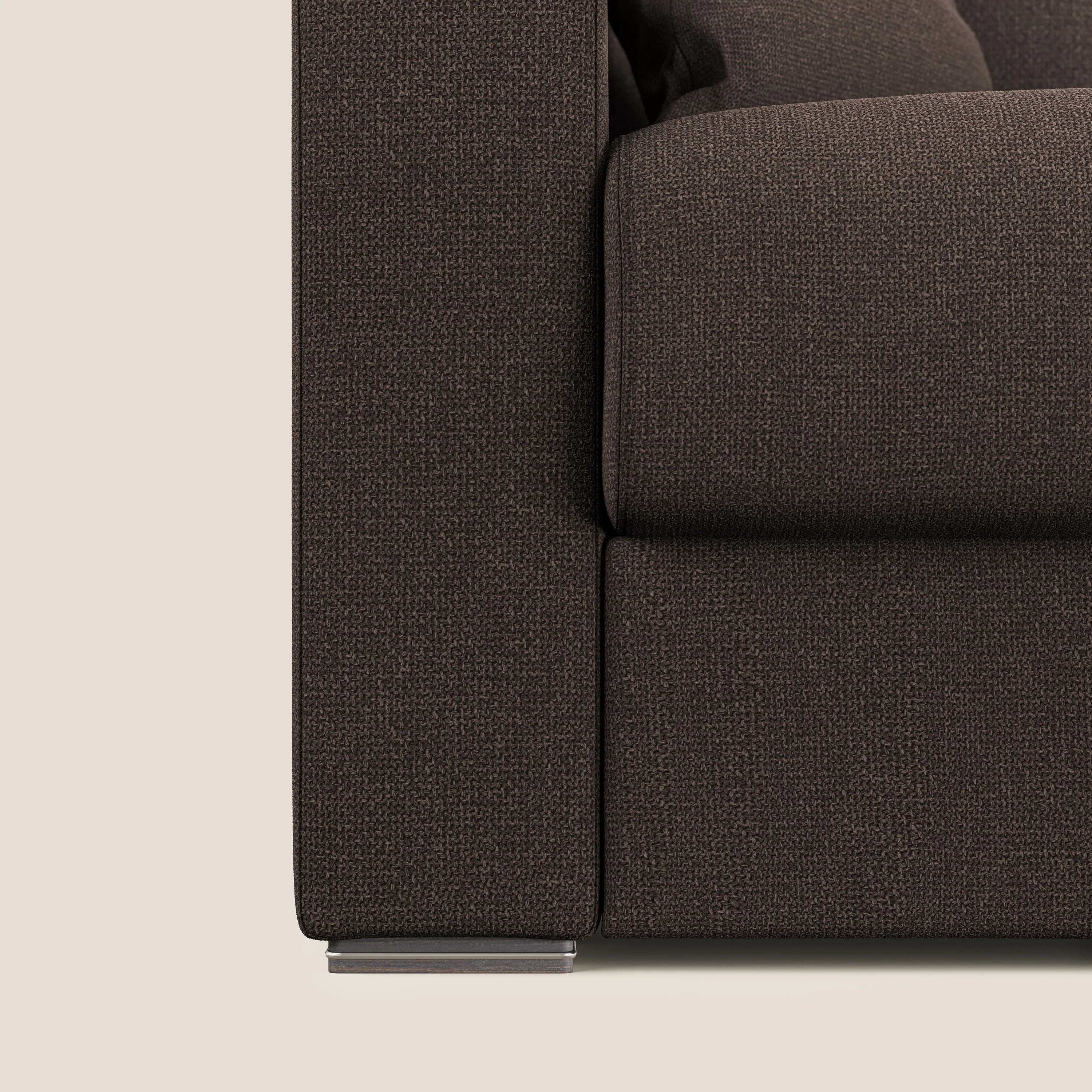 Best canapé lit convertible en tissu détachable QuickClean T08 marron - Image 5