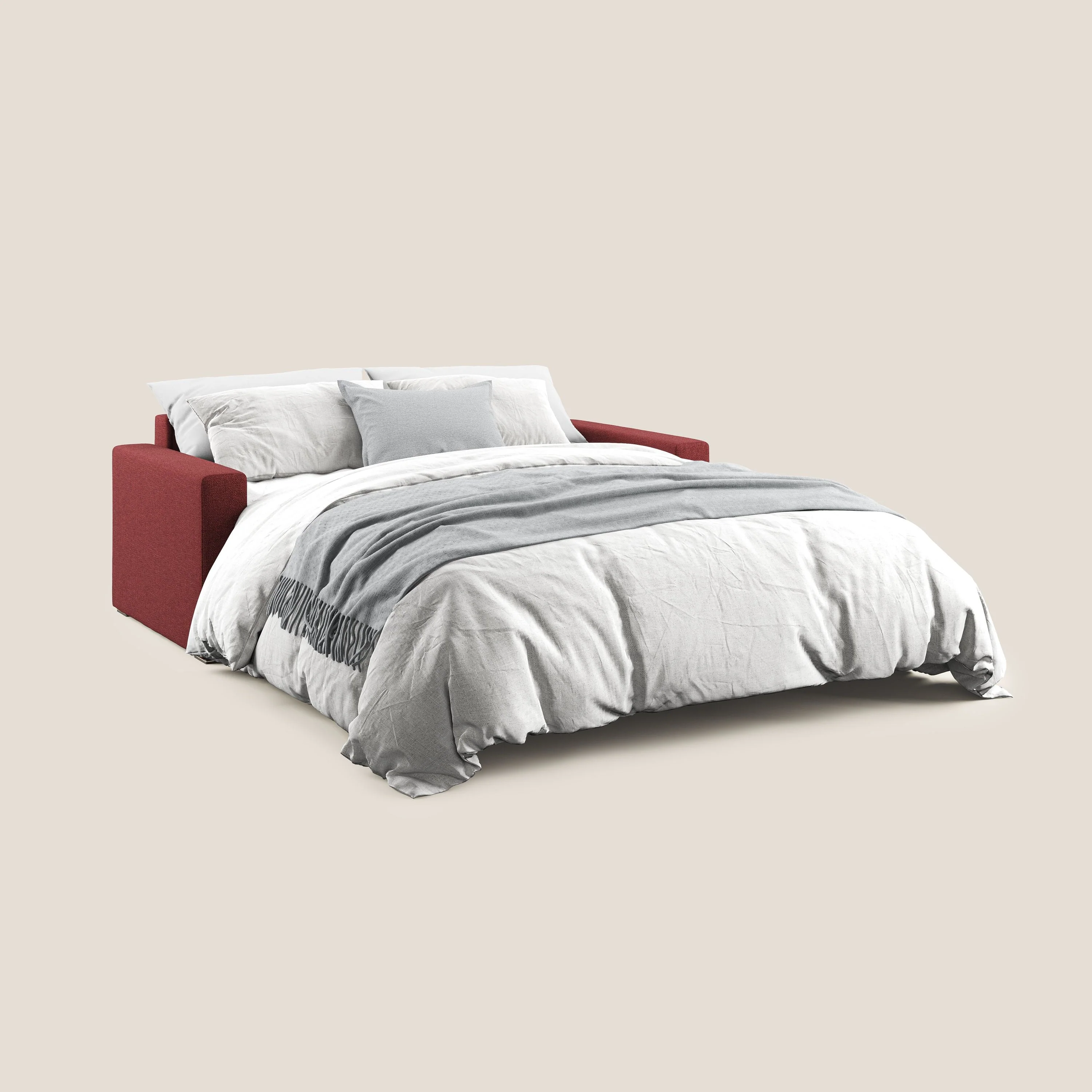 Best canapé lit convertible en tissu détachable QuickClean T08 rouge - Image 10