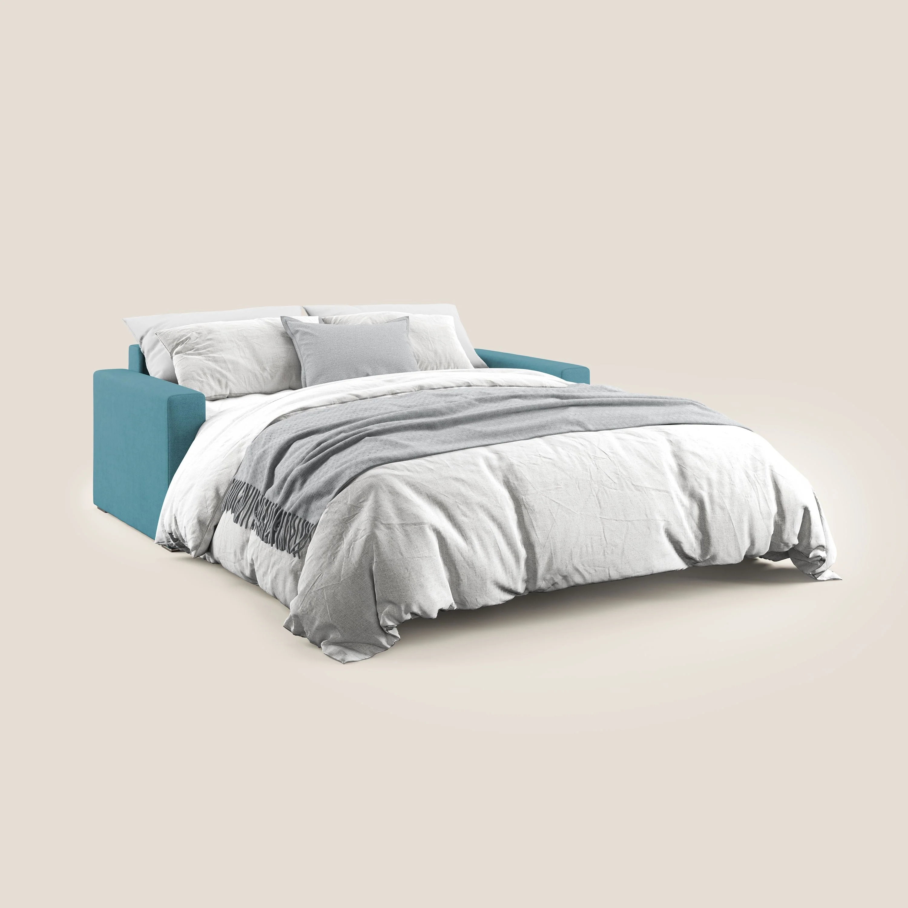 Best Canapé convertible en tissu imperméable T02 bleu ciel - Image 2