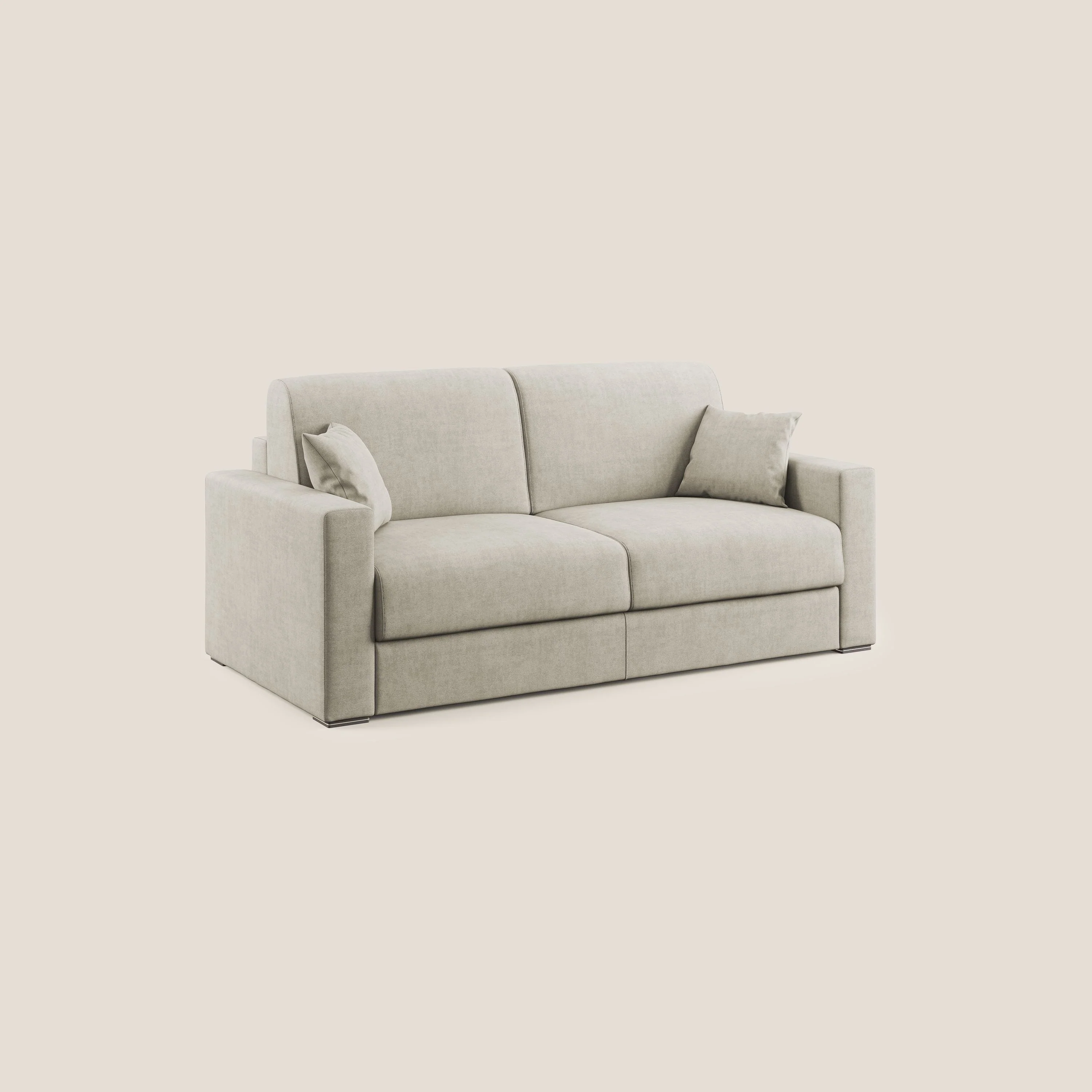 Best Canapé convertible en tissu imperméable T02 crème - Image 3