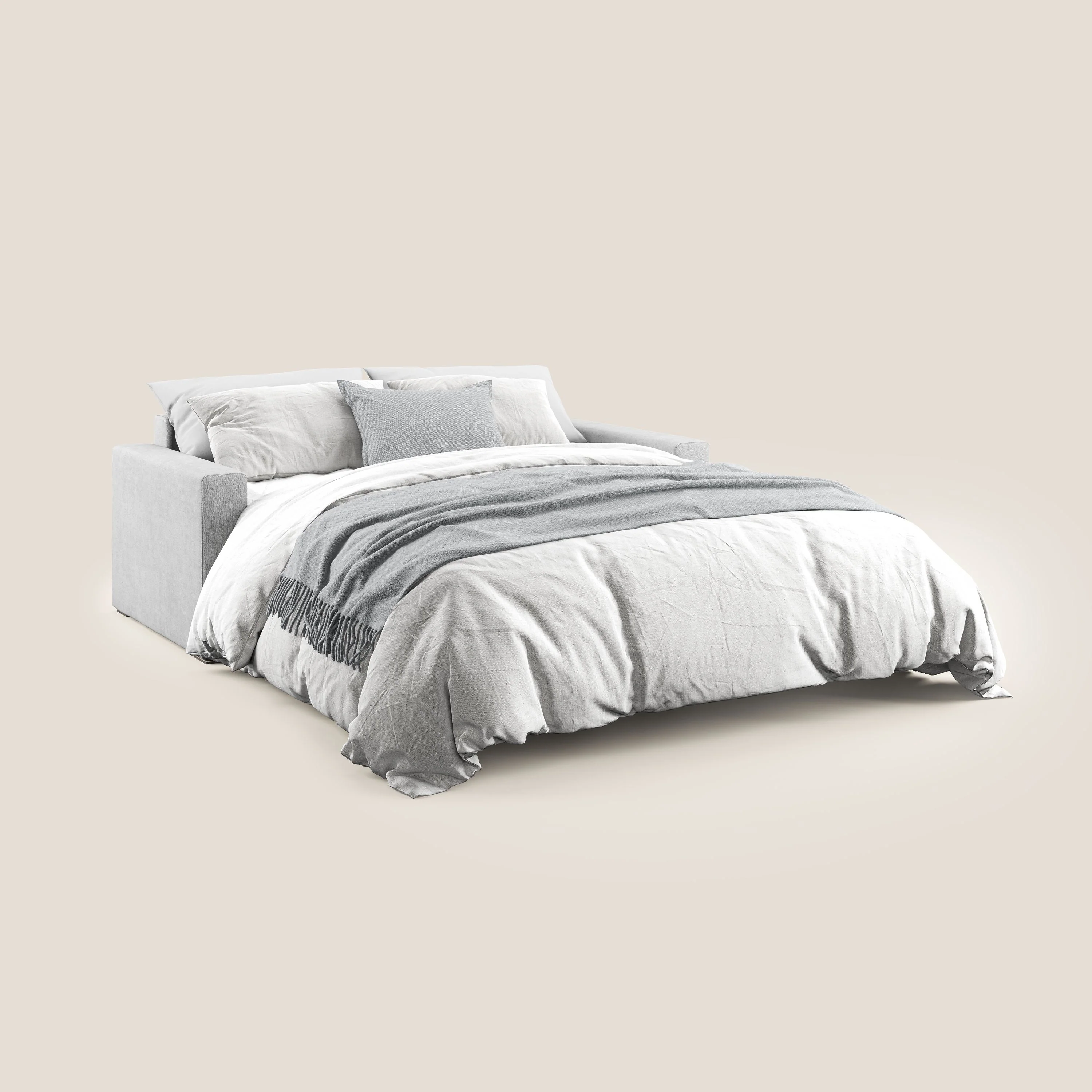 Best Canapé convertible en tissu imperméable T02 gris clair - Image 2