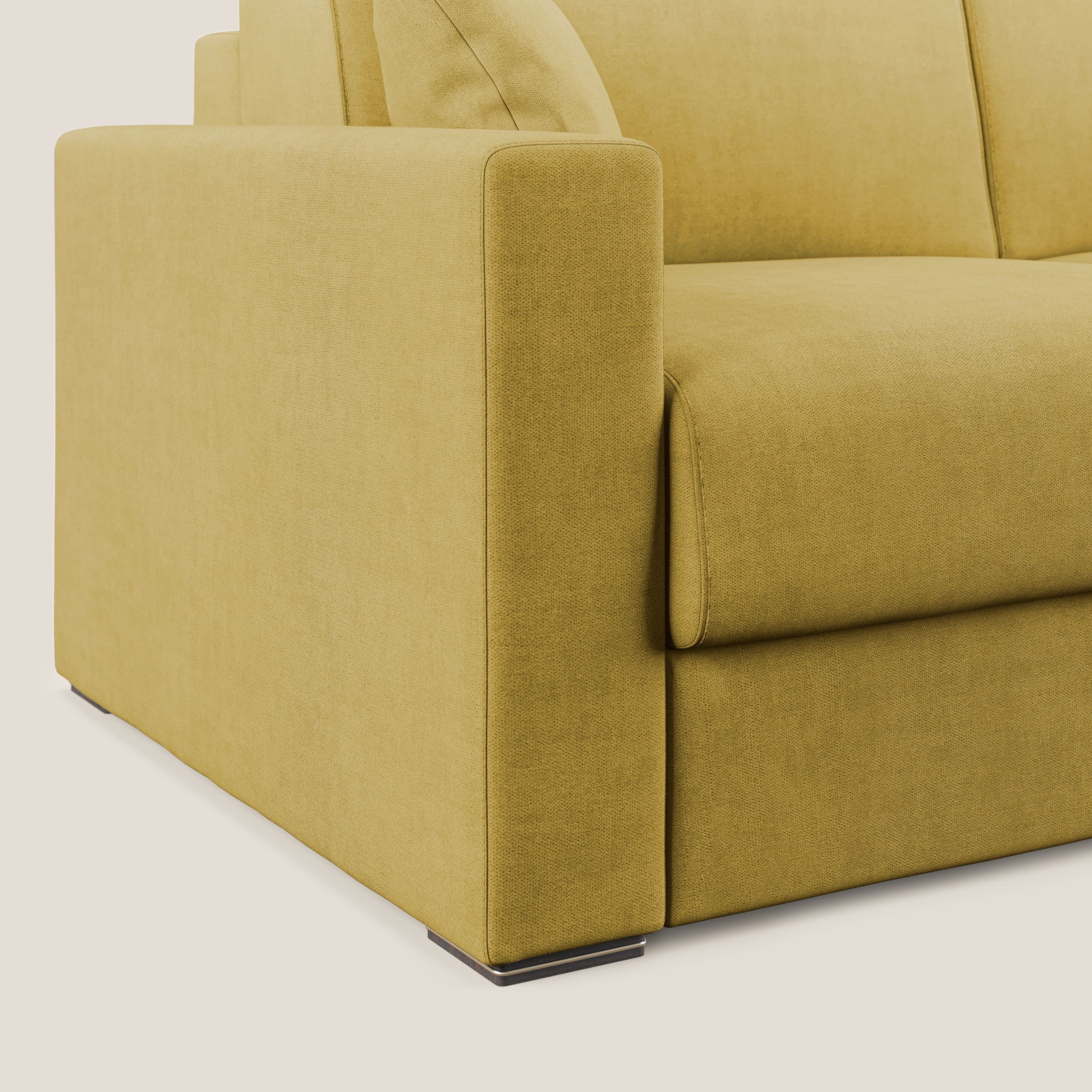 Best Canapé convertible en tissu imperméable T02 jaune - Image 6