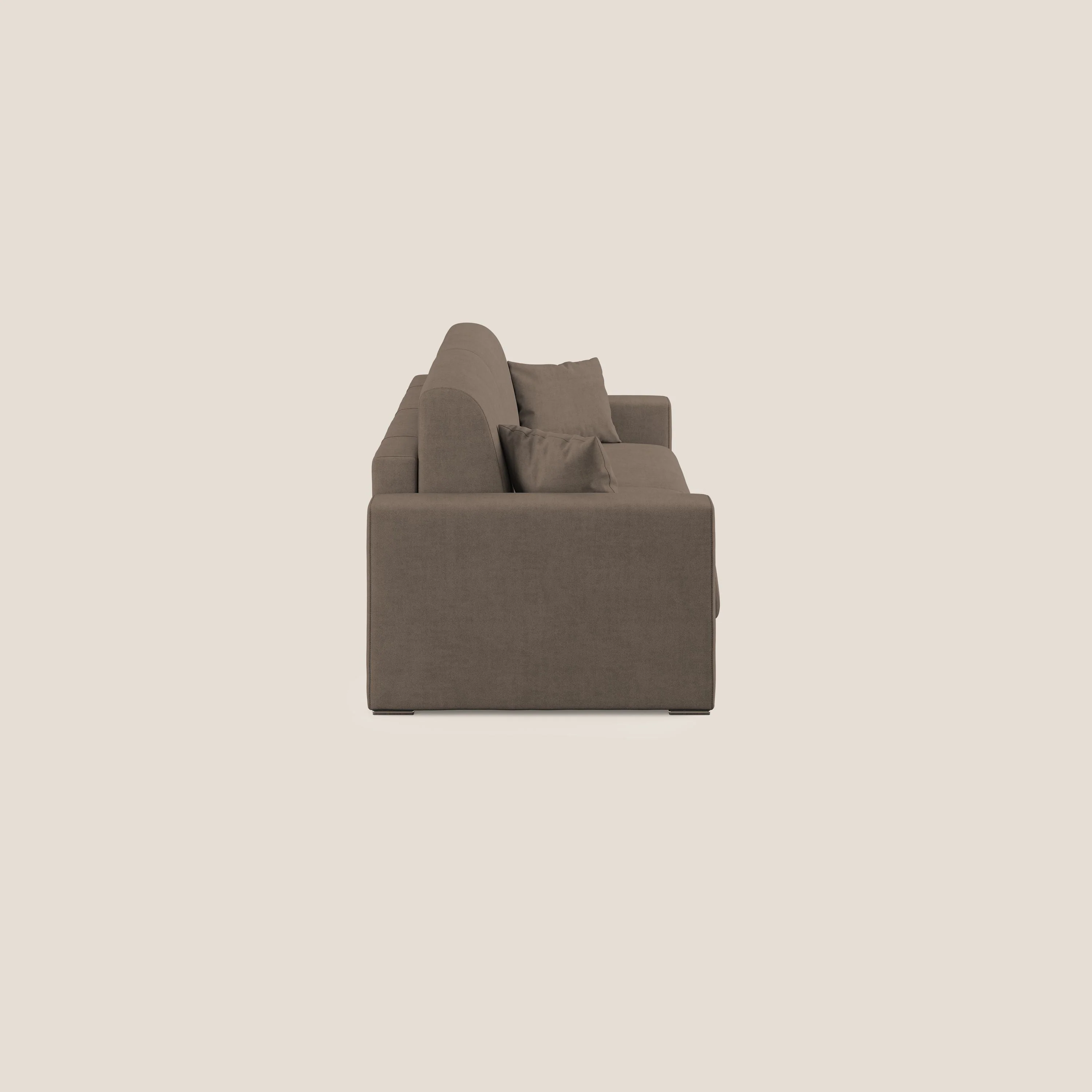 Best Canapé convertible en tissu imperméable T02 marron - Image 4