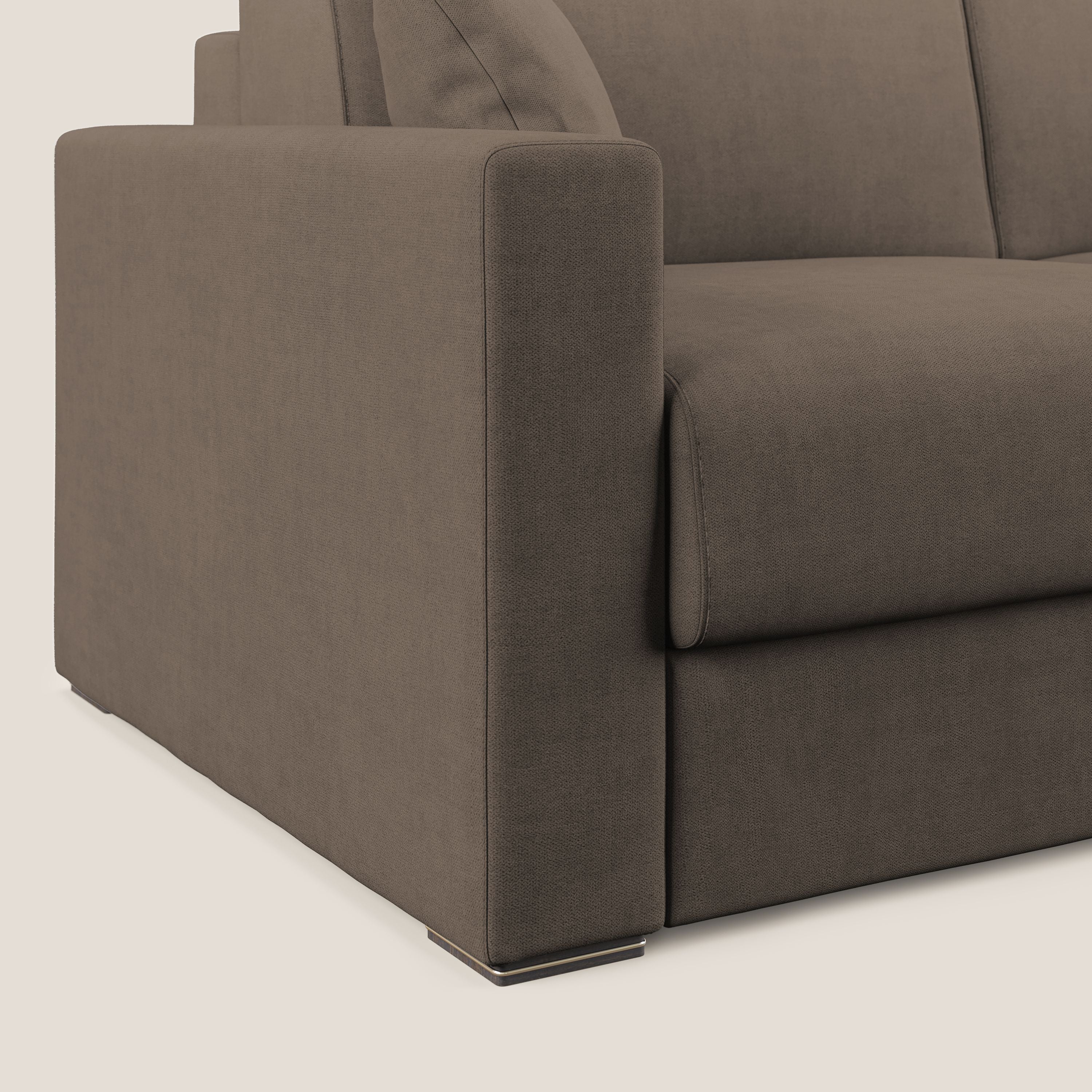Best Canapé convertible en tissu imperméable T02 marron - Image 6