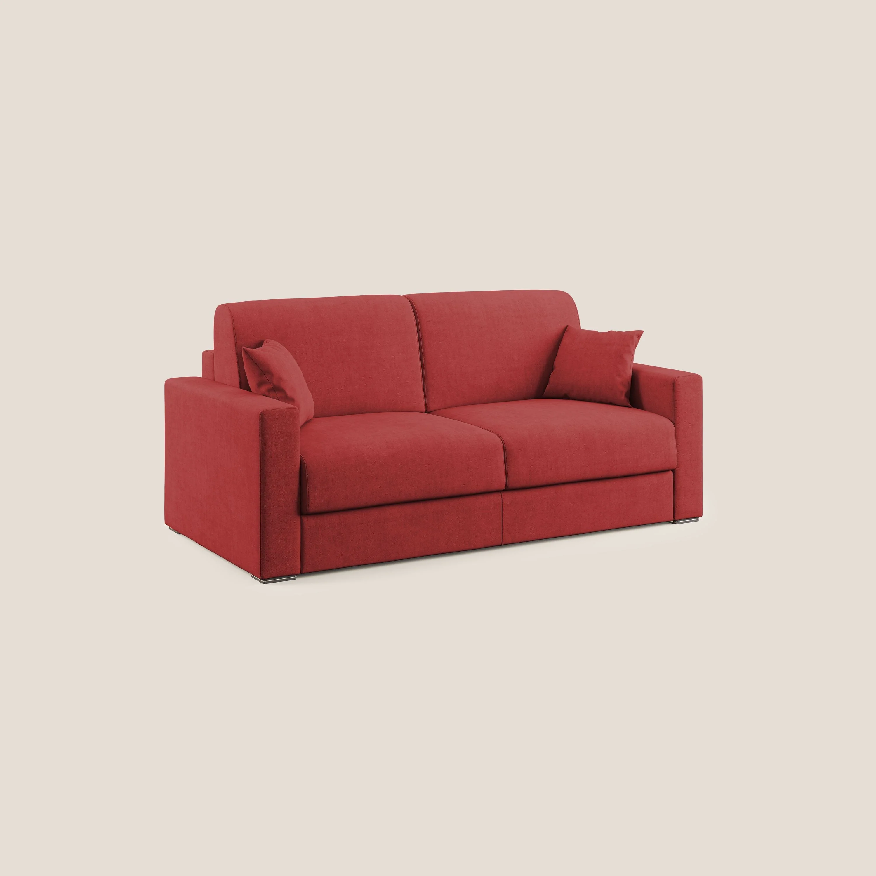 Best Canapé convertible en tissu imperméable T02 rouge - Image 3