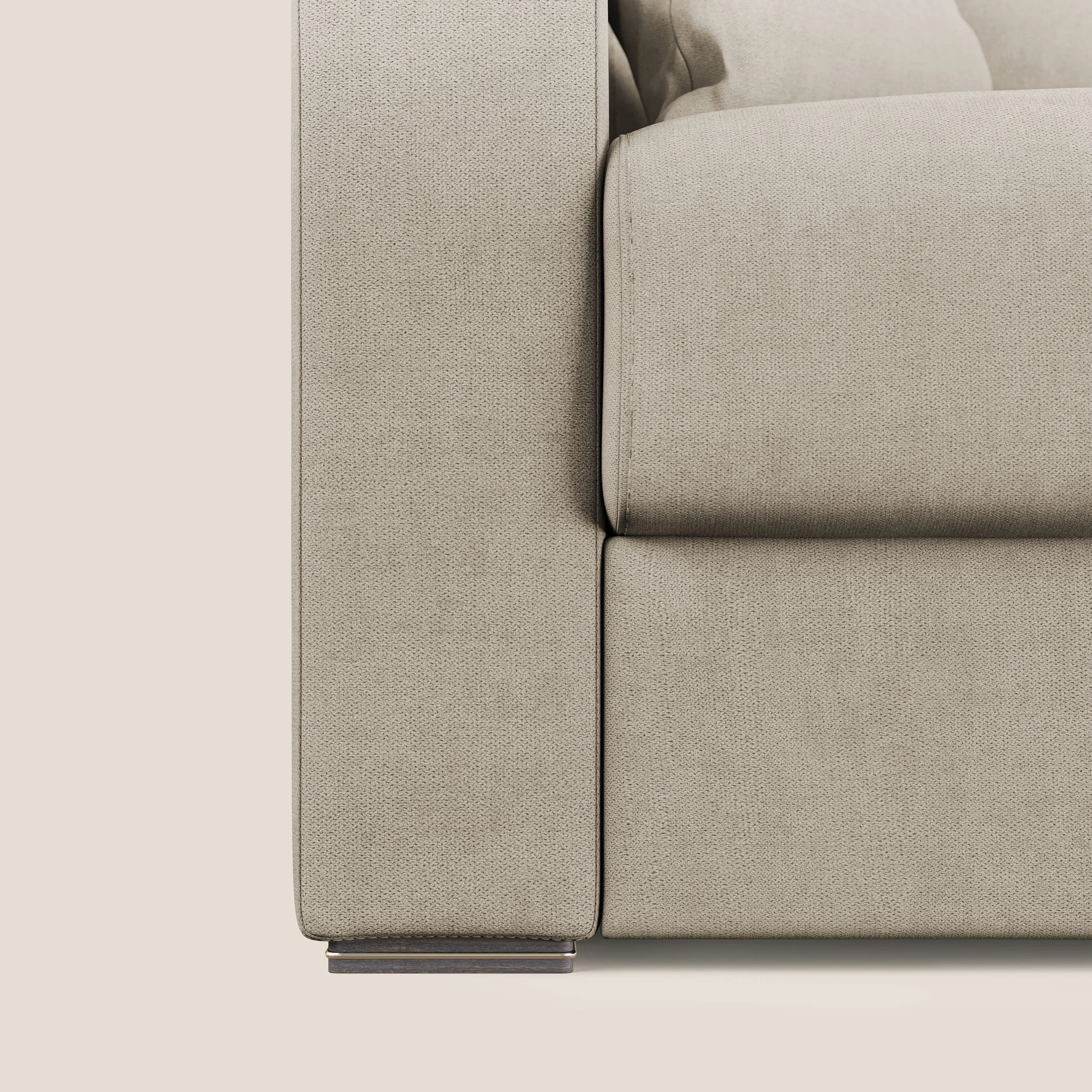 Best Canapé d'angle convertible en tissu imperméable T02 beige - Image 7