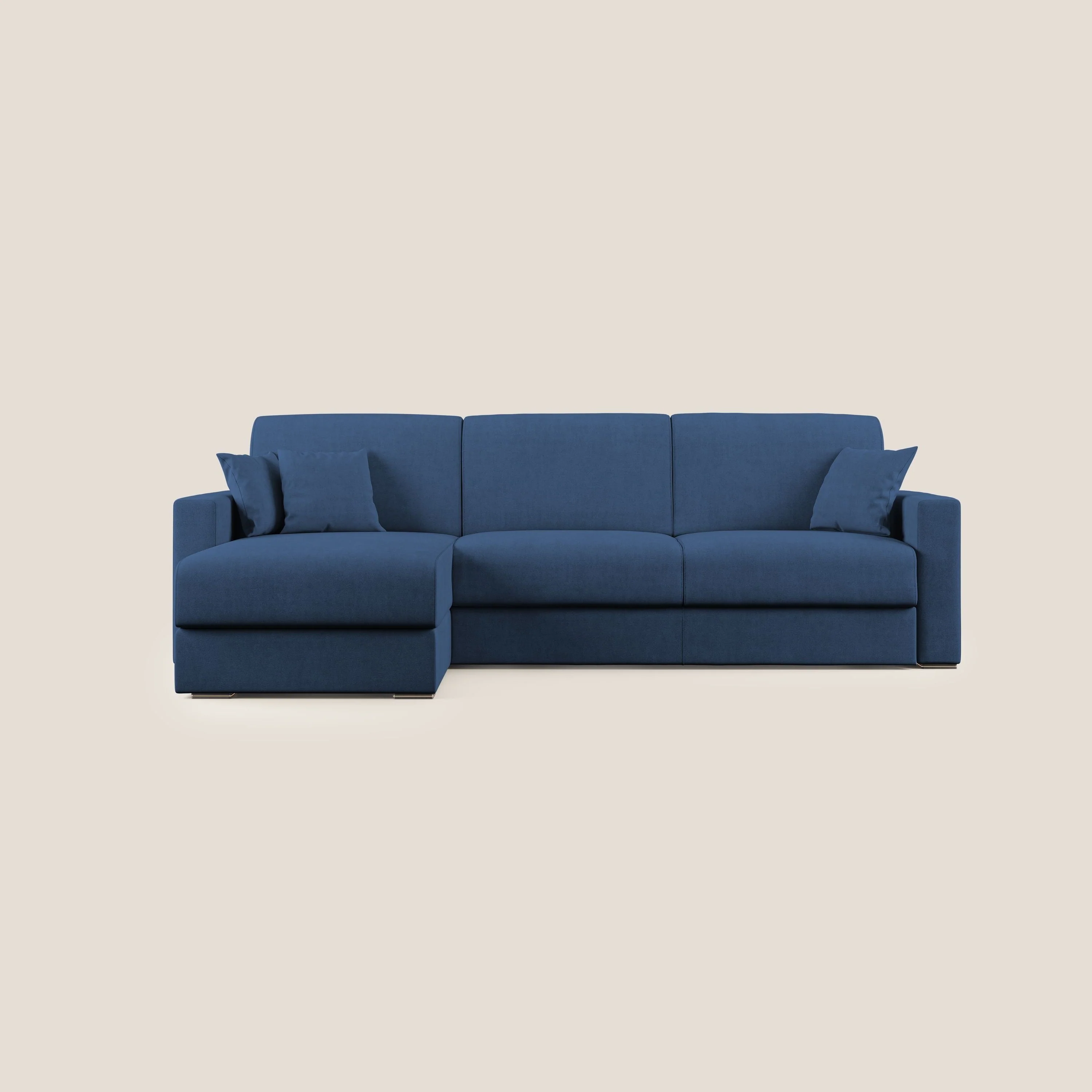 Best Canapé d'angle convertible en tissu imperméable T02 bleu - Image 10