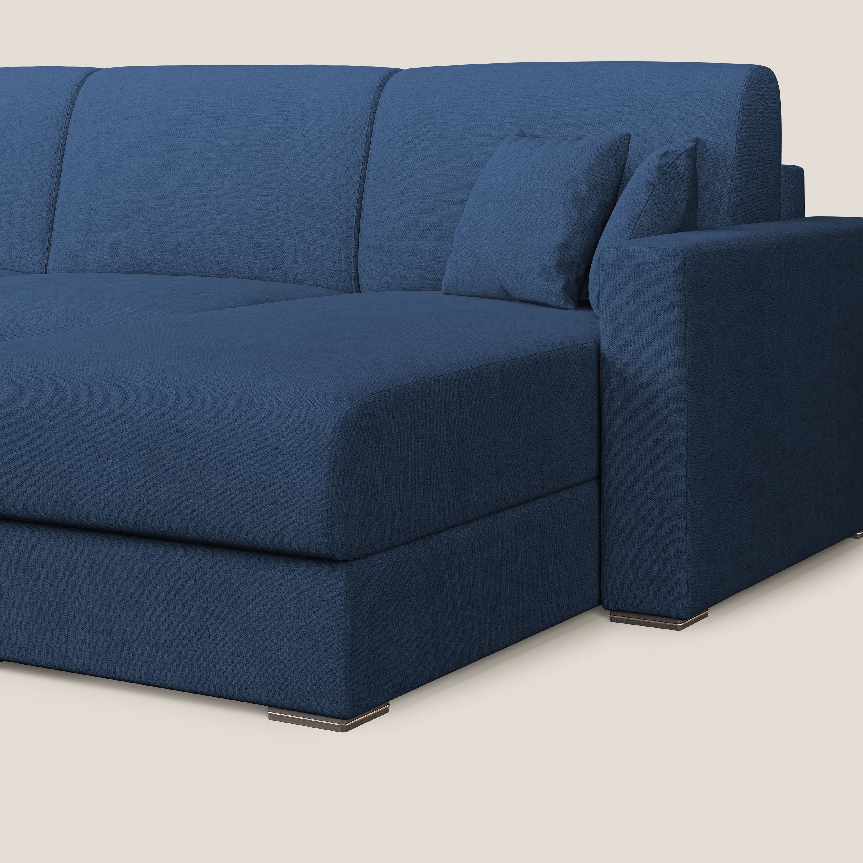 Best Canapé d'angle convertible en tissu imperméable T02 bleu - Image 9