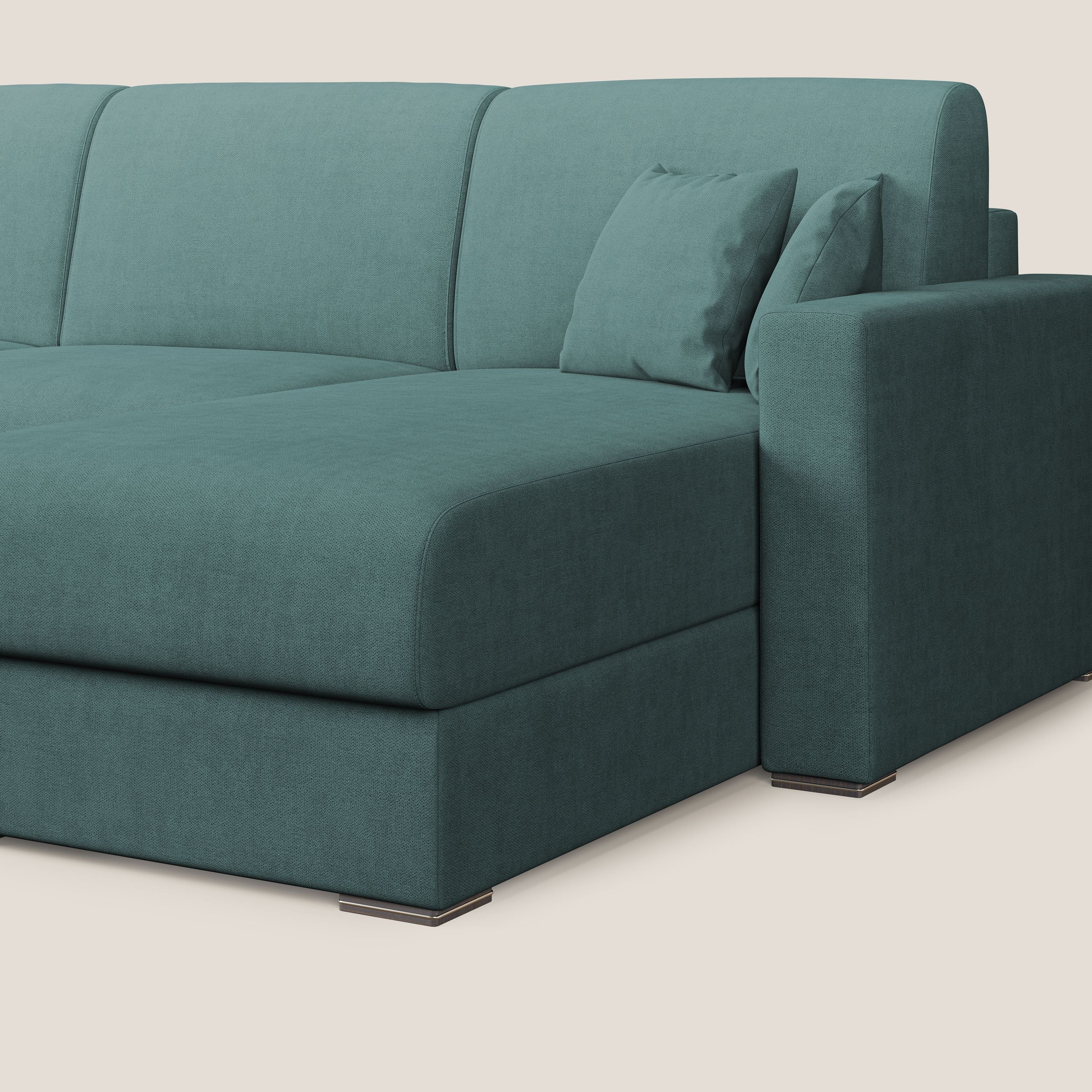 Best Canapé d'angle convertible en tissu imperméable T02 bleu canard - Image 9