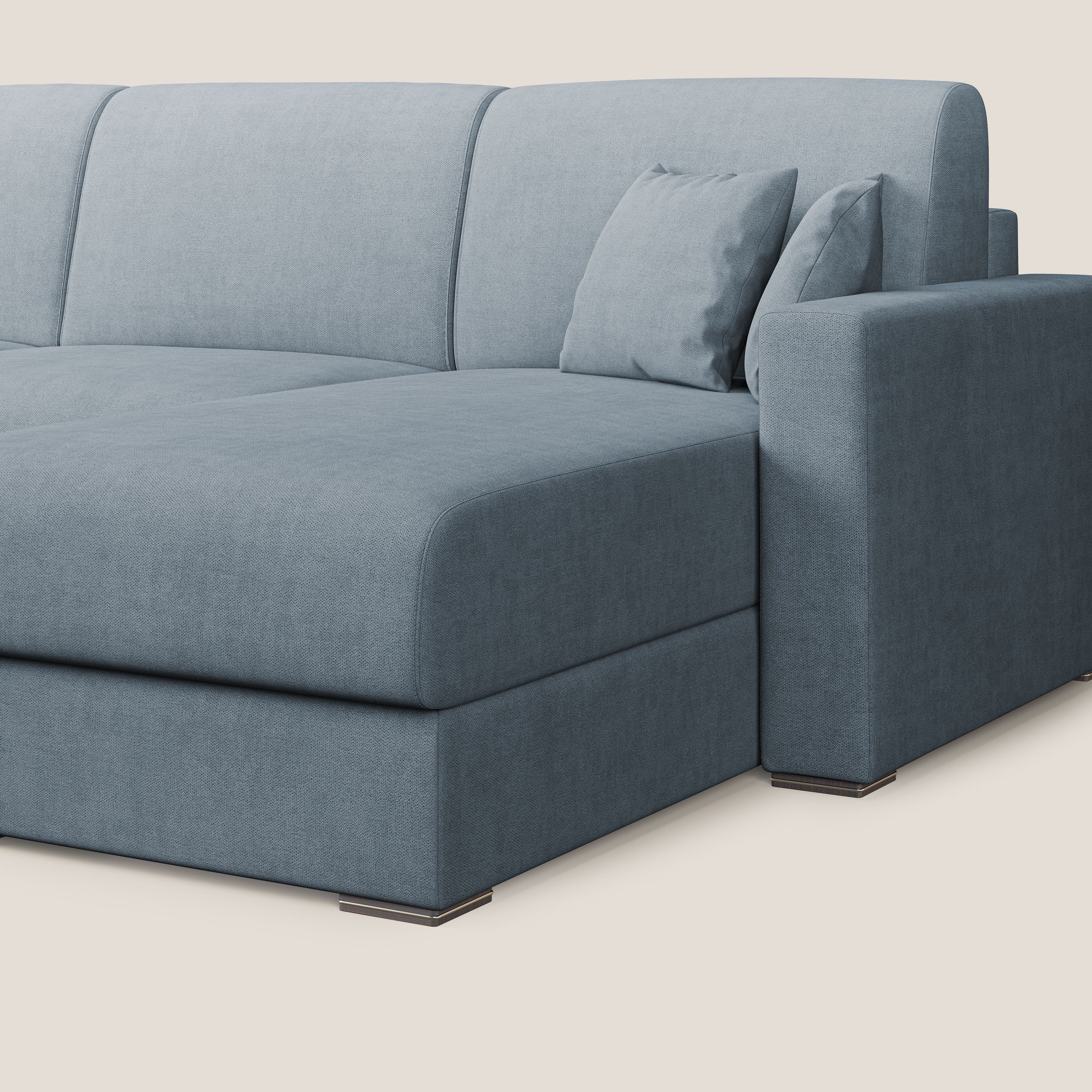 Best Canapé d'angle convertible en tissu imperméable T02 bleu pastel - Image 9
