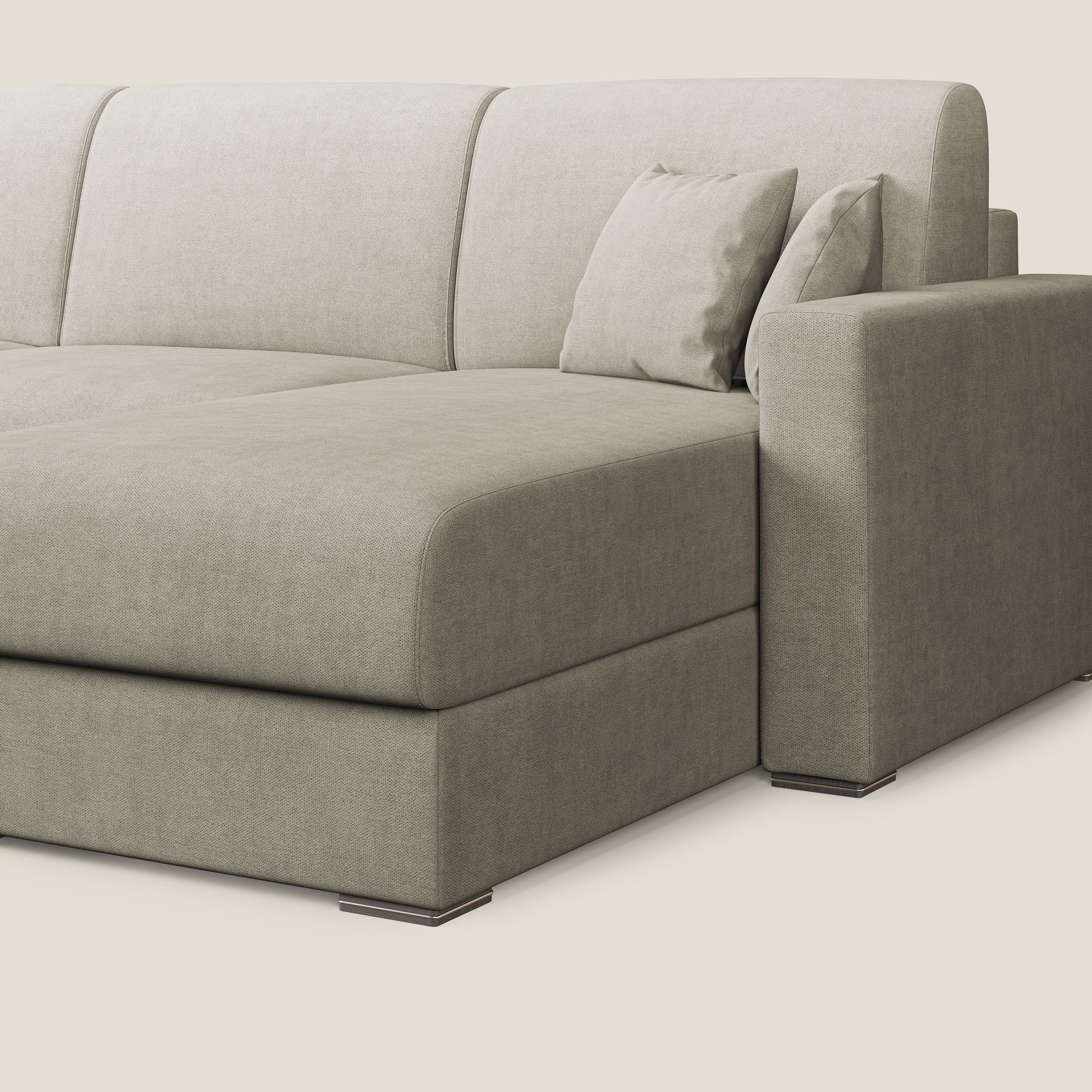 Best Canapé d'angle convertible en tissu imperméable T02 crème - Image 9