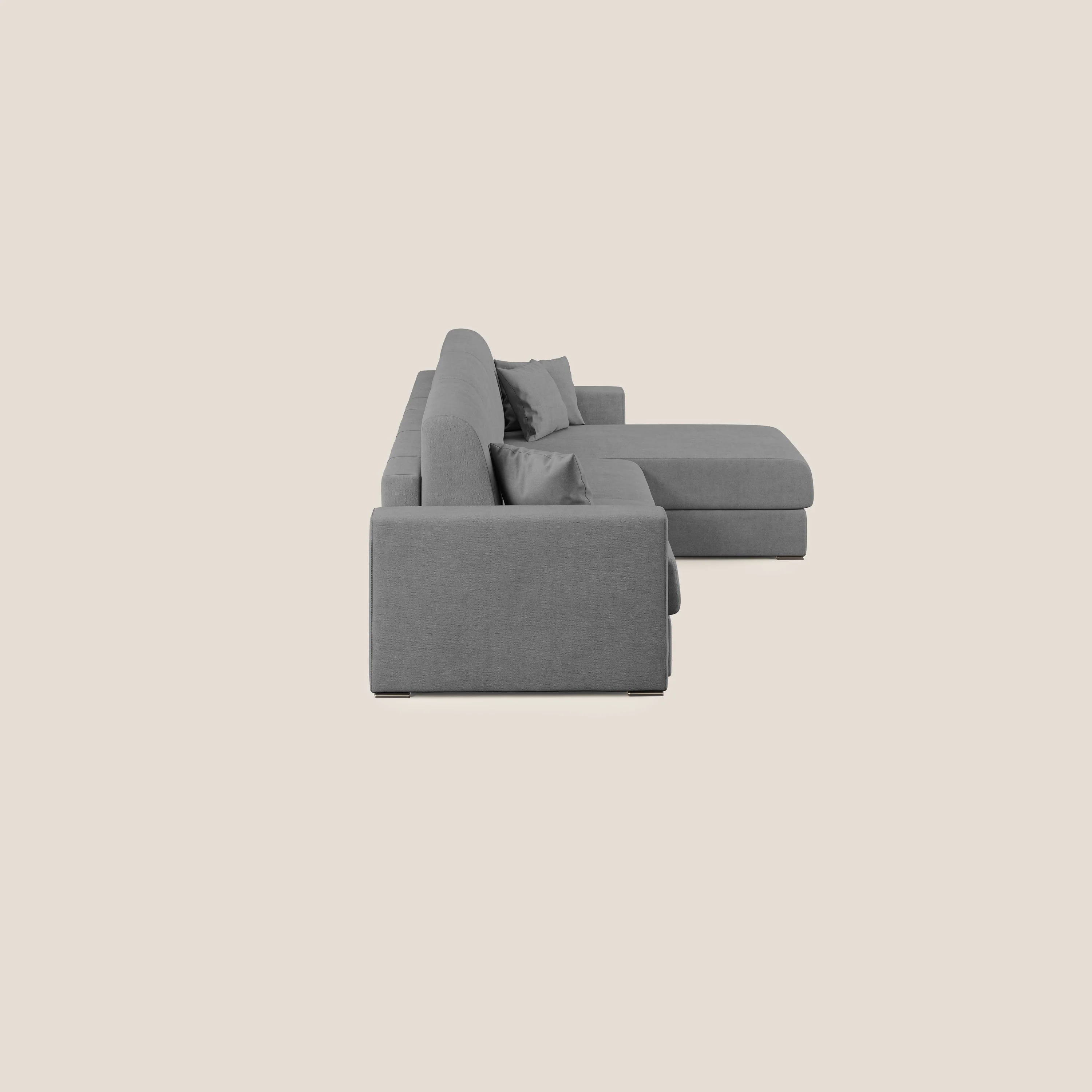 Best Canapé d'angle convertible en tissu imperméable T02 gris - Image 4