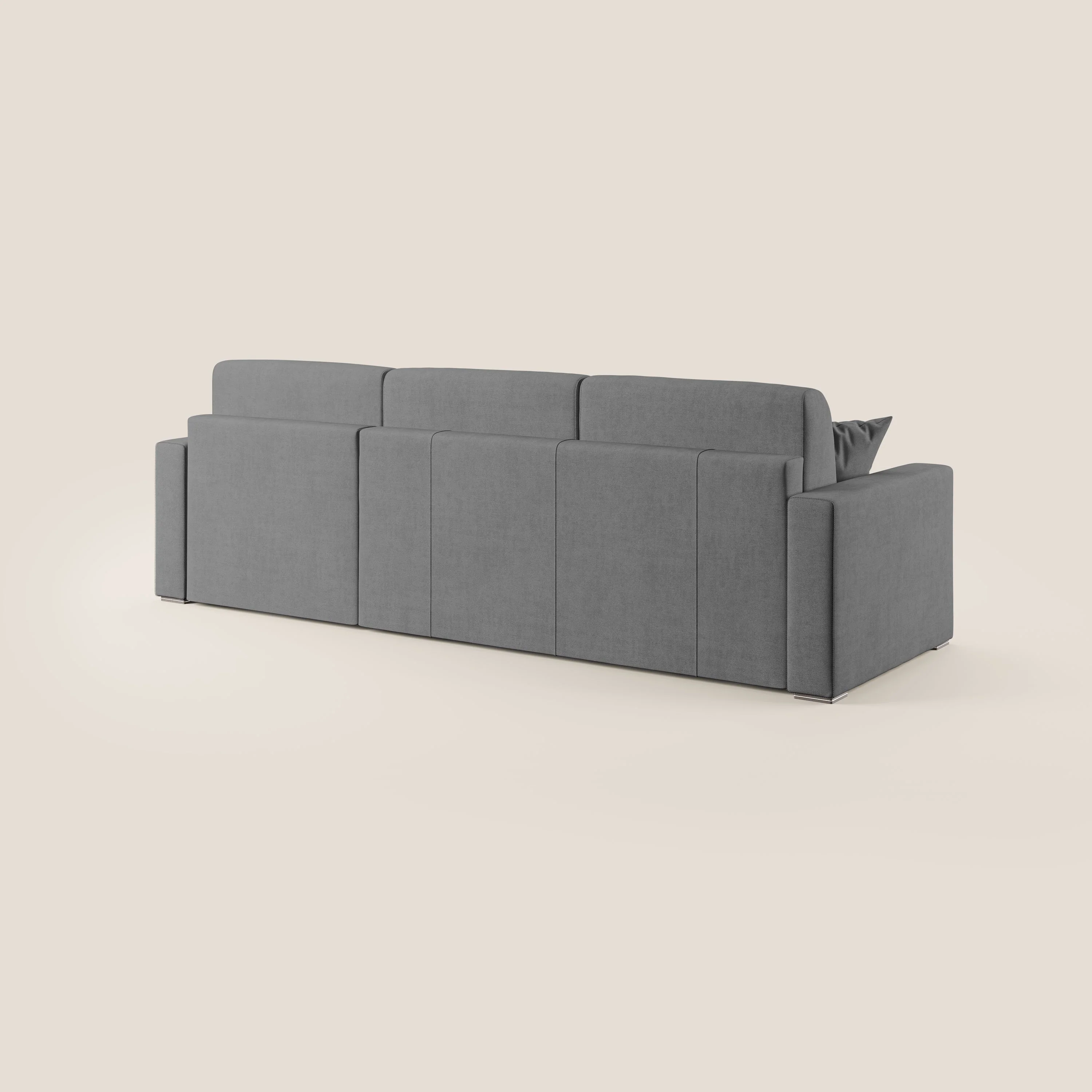 Best Canapé d'angle convertible en tissu imperméable T02 gris - Image 5