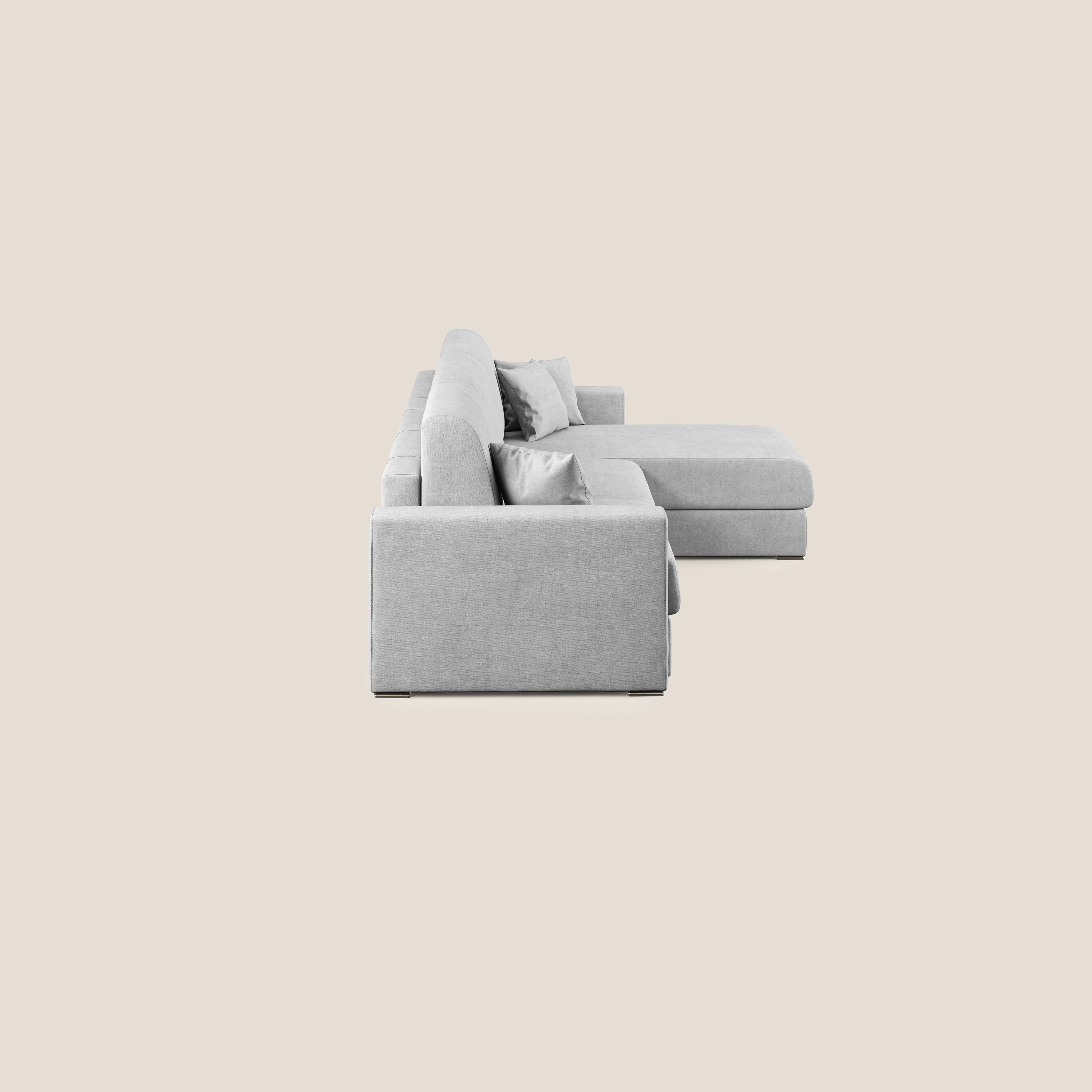 Best Canapé d'angle convertible en tissu imperméable T02 gris clair - Image 4