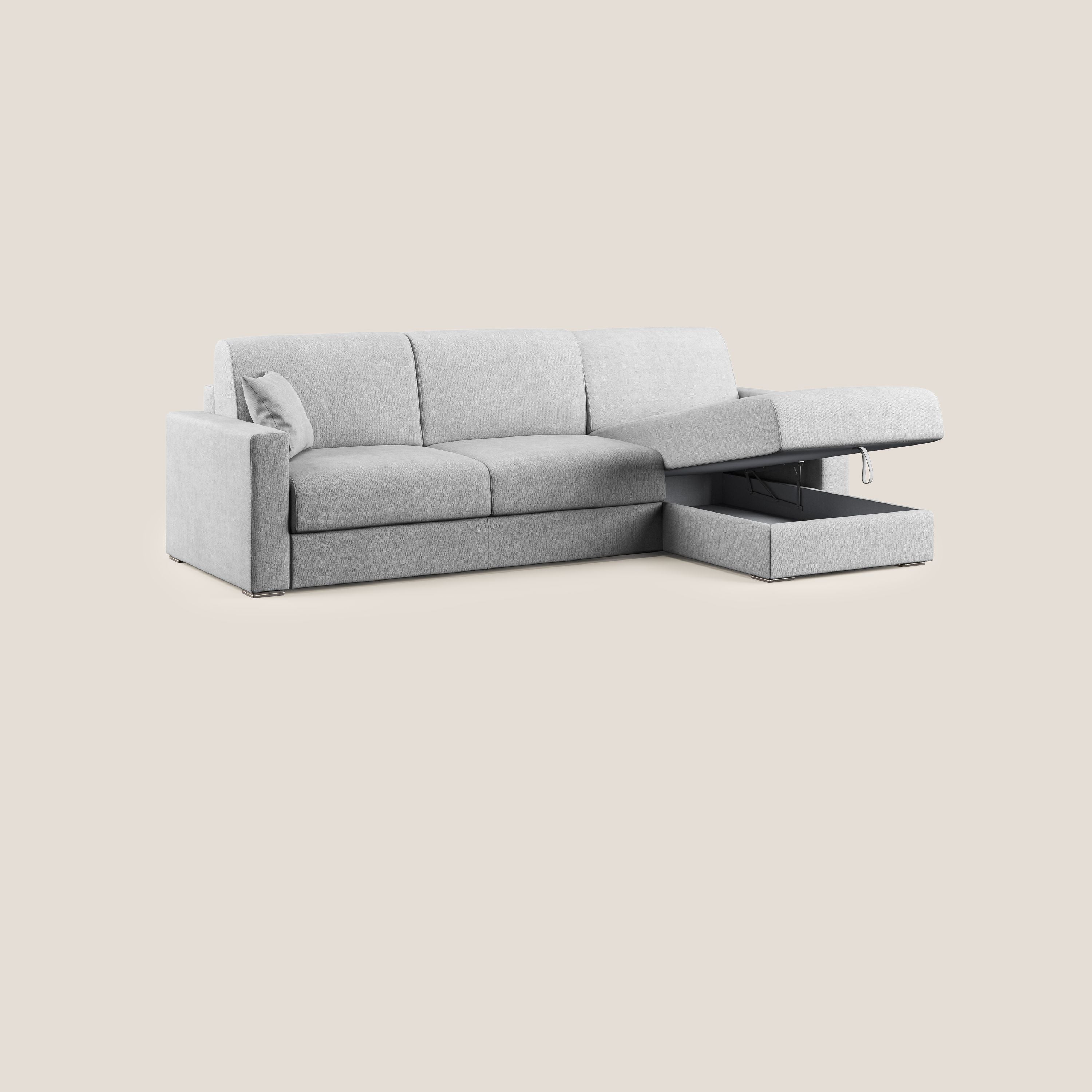 Best Canapé d'angle convertible en tissu imperméable T02 gris clair - Image 9