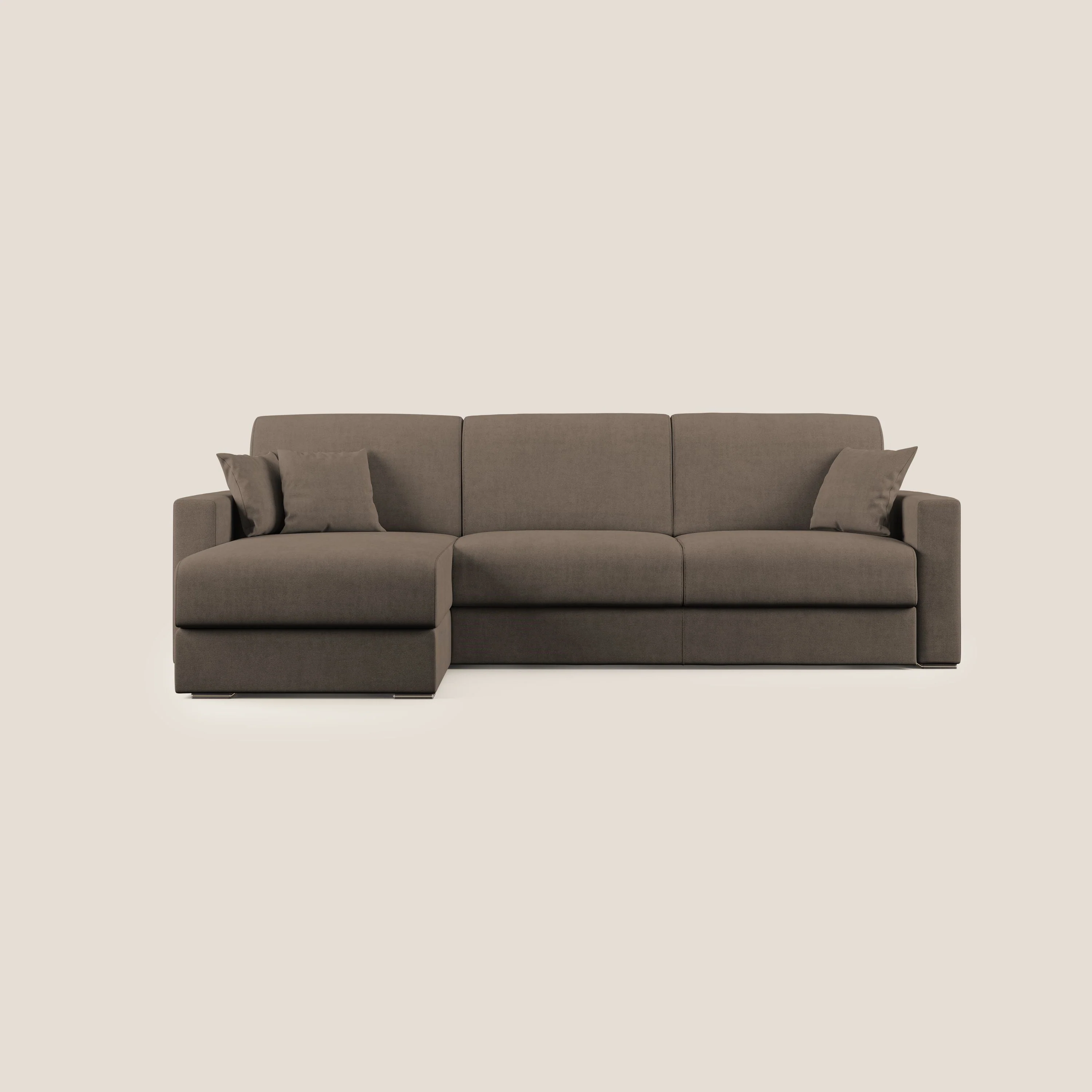 Best Canapé d'angle convertible en tissu imperméable T02 marron - Image 10