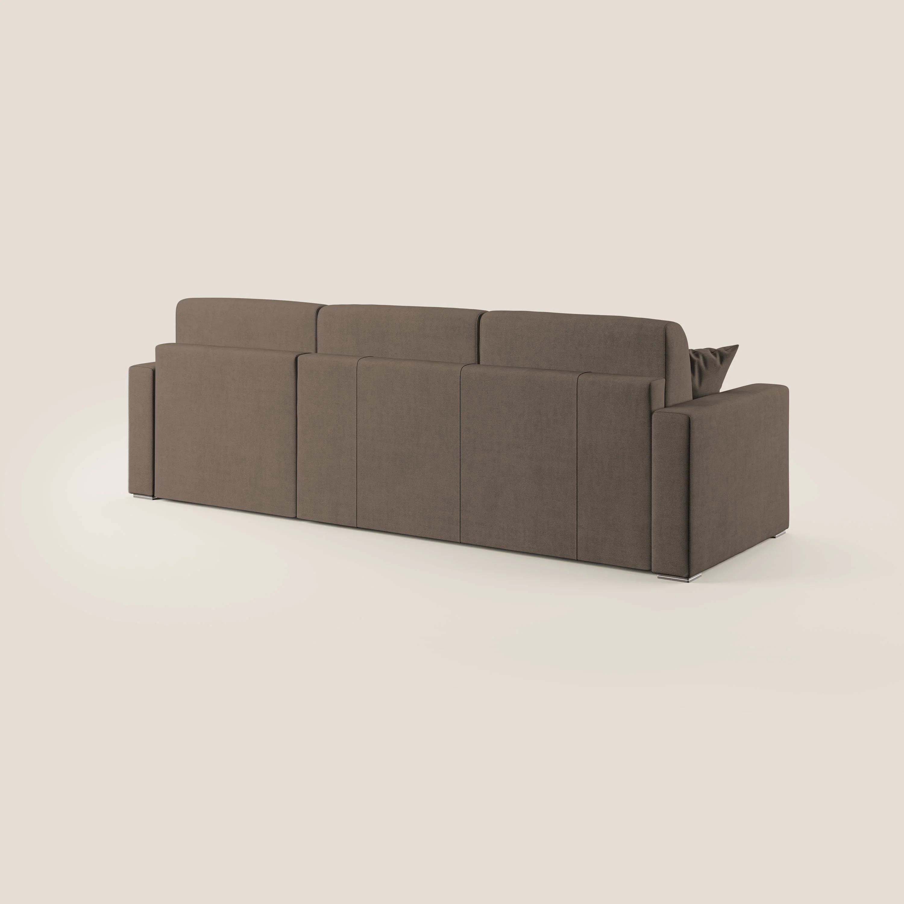 Best Canapé d'angle convertible en tissu imperméable T02 marron - Image 6