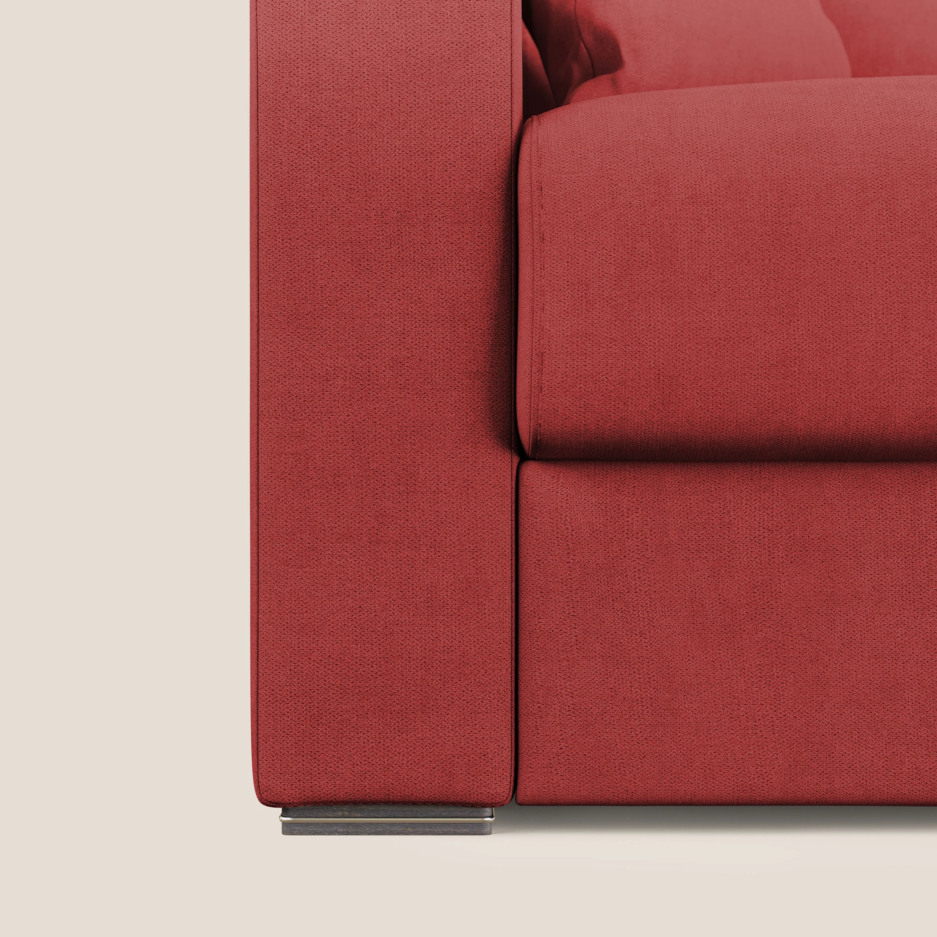 Best Canapé d'angle convertible en tissu imperméable T02 rouge - Image 8