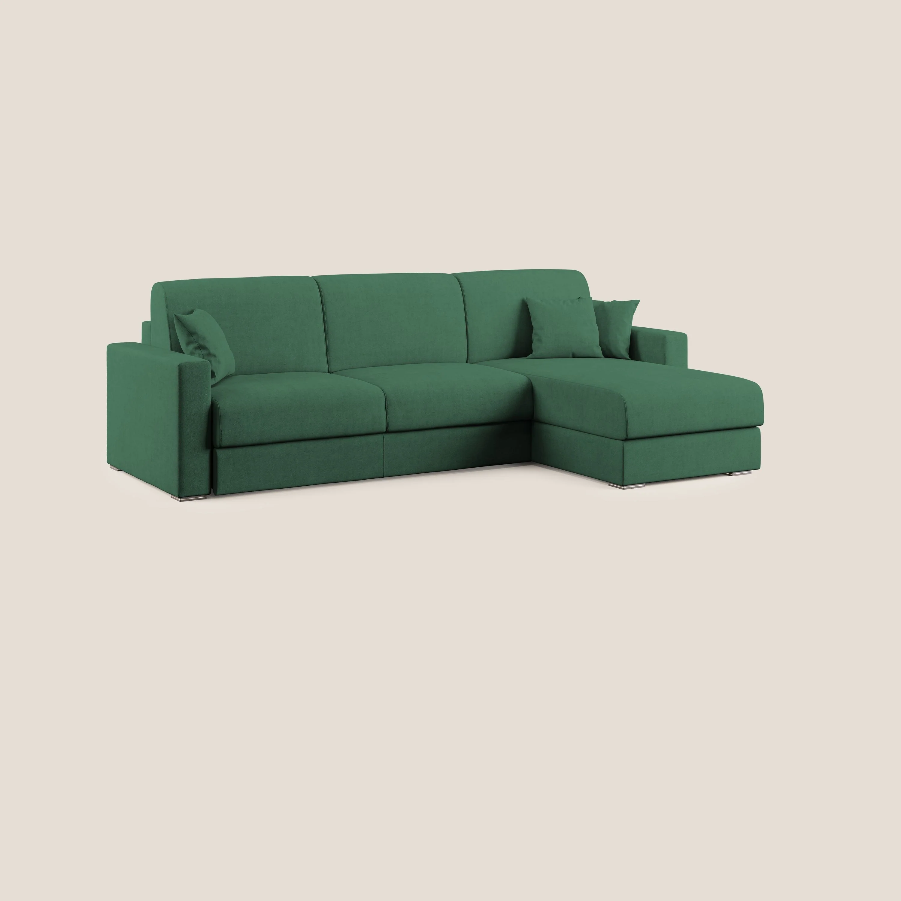 Best Canapé d'angle convertible en tissu imperméable T02 vert - Image 3