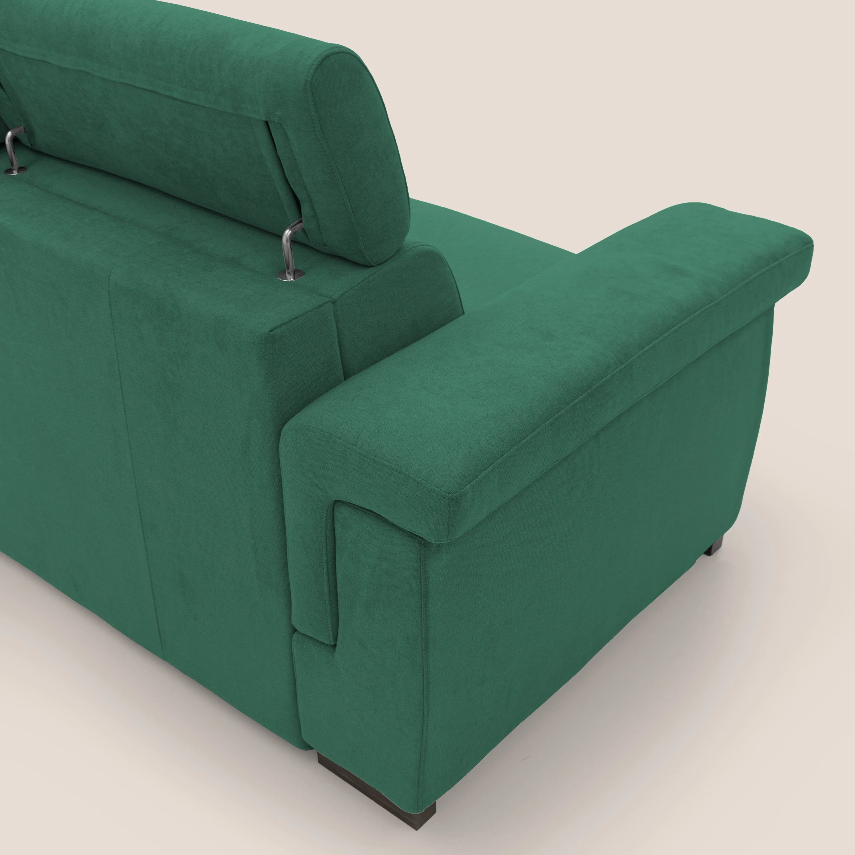 Bjorn Canapé convertible avec matelas H 18cm et têtières réglables en tissu imperméable T02 vert - Image 6