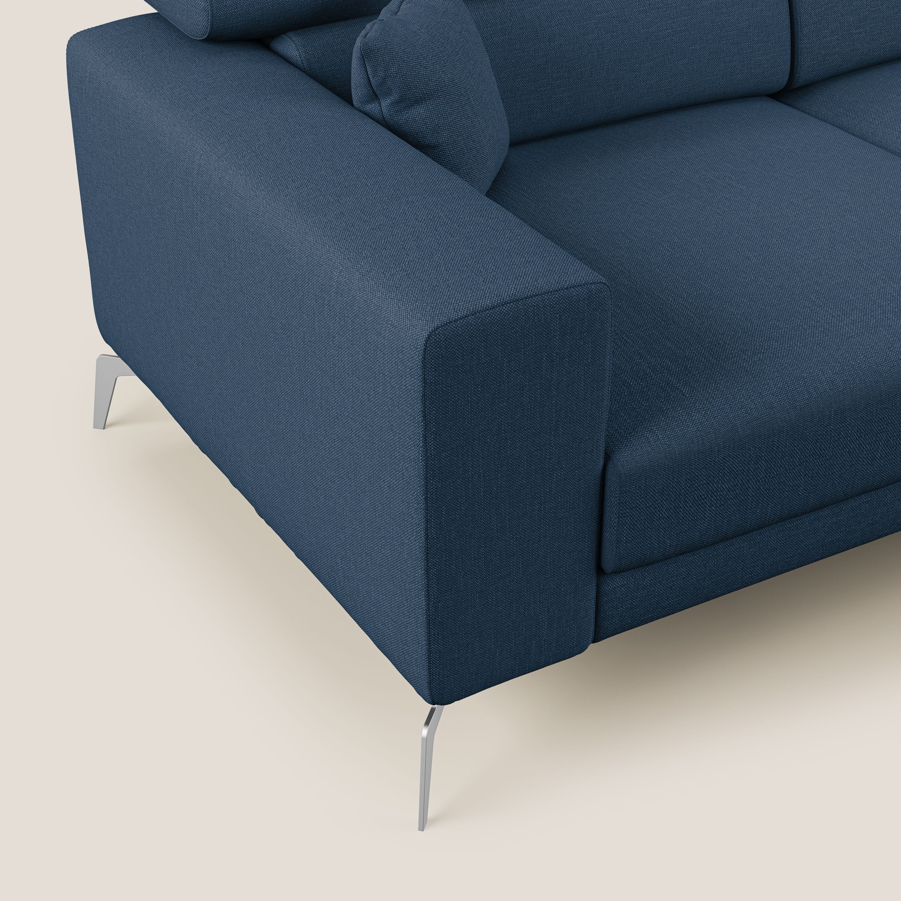 Blade Canapé d'angle avec têtières  inclinables en tissu imperméable T13 bleu - Image 5