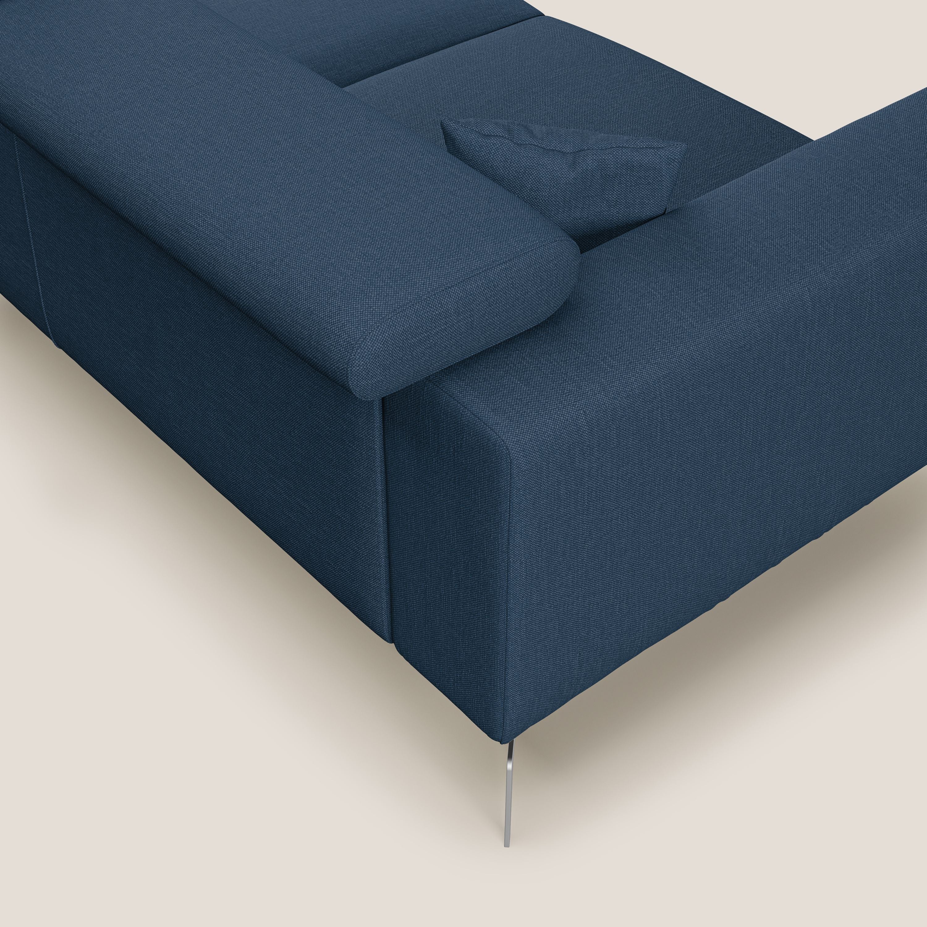 Blade Canapé d'angle avec têtières  inclinables en tissu imperméable T13 bleu - Image 6