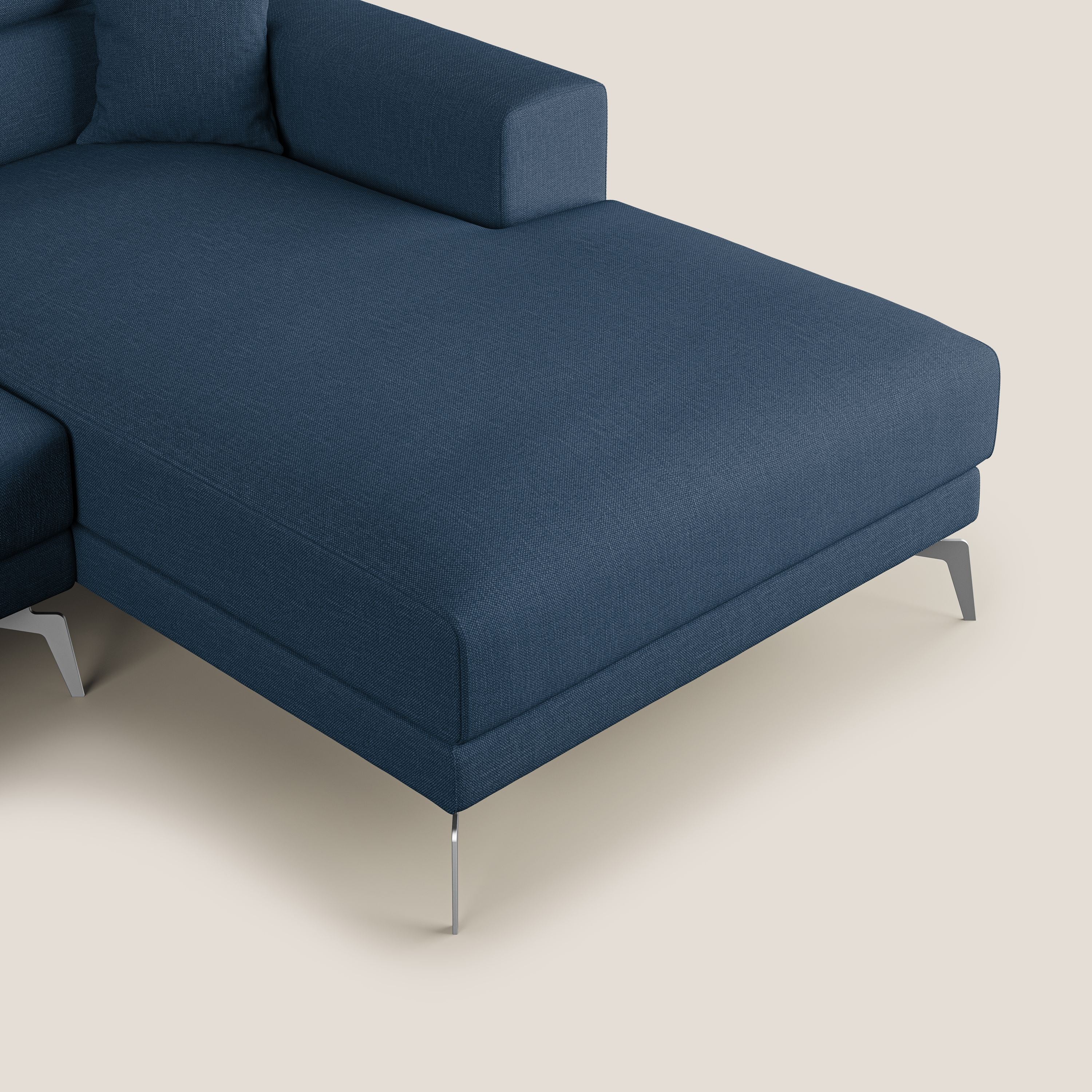 Blade Canapé d'angle avec têtières  inclinables en tissu imperméable T13 bleu - Image 7